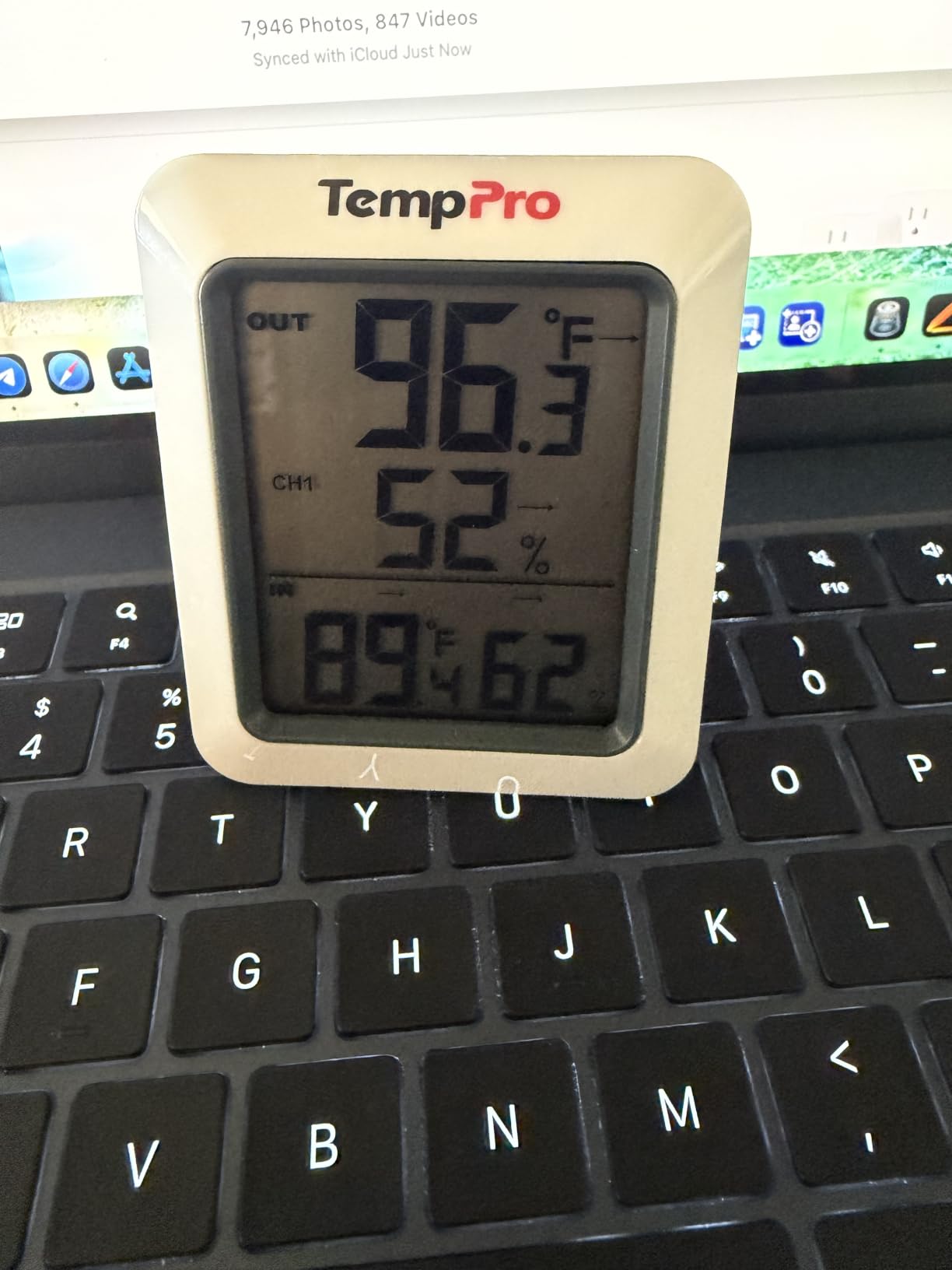 TempPro TempAir 500 FT Indoor Outdoor Thermometer Wireless with Sensor | Large LCD Display, No Hub or App Required, Outside Thermometer & Cold-Resistant Sensor for Patio customer photo 1