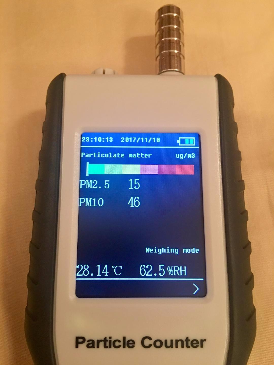 PerfectPrime AQ9600, PM 0.3/2.5/10 Μm Air Quality Particle/Dust Detector/Counter customer photo 2