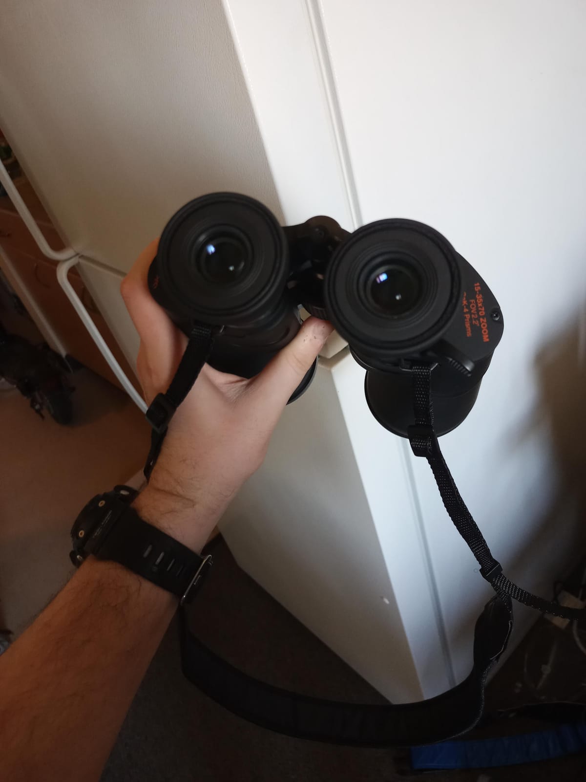 Celestron SkyMaster 15-35x70 Binoculars with Zoom for Long-Range Viewing | 15-35x Zoom Astronomy Binoculars, Multi-Coated BaK-4 Optics, Long-Distance Viewing, Long Eye Relief, Tripod Adapter Included customer photo 2