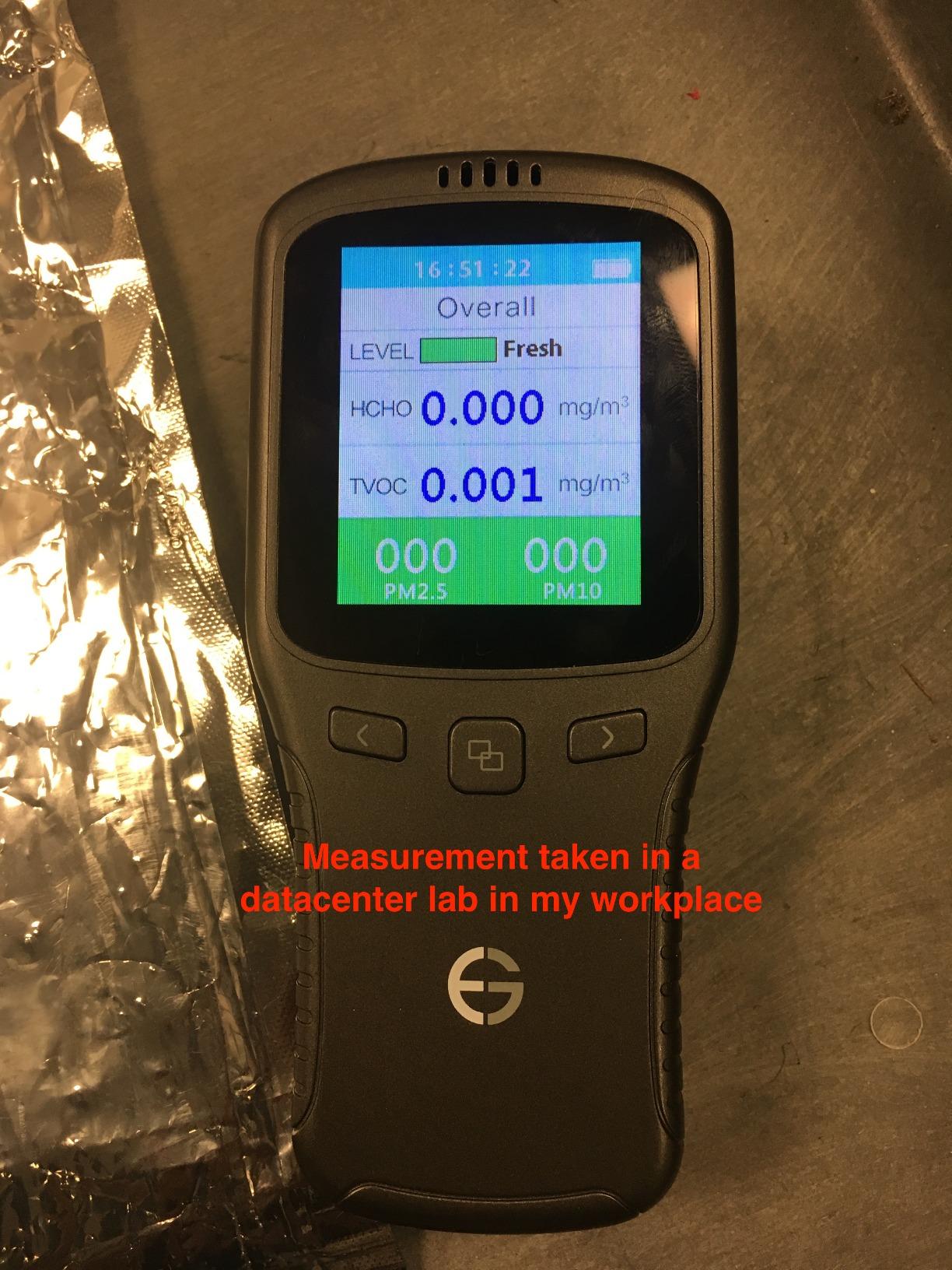 EG Air Quality Monitor, Formaldehyde Detector, Pollution Meter, Sensor, Tester; Detect & Test Indoor Pollution, TVOC Volatile Organic Compound Gas, PM2.5 2.5 Micron Particulate Matter Dust; eBook customer photo 1
