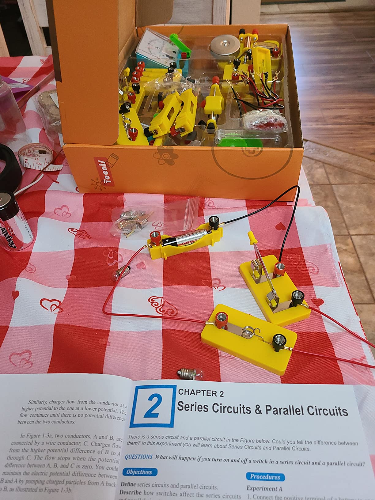 Teenii Electricity and Magnetism Kit for Kids, STEM Science Experiments with Electric Circuits, Educational Physics Toy, Science Discovery Game for Boys and Girls 8+, 50 Pieces customer photo 1