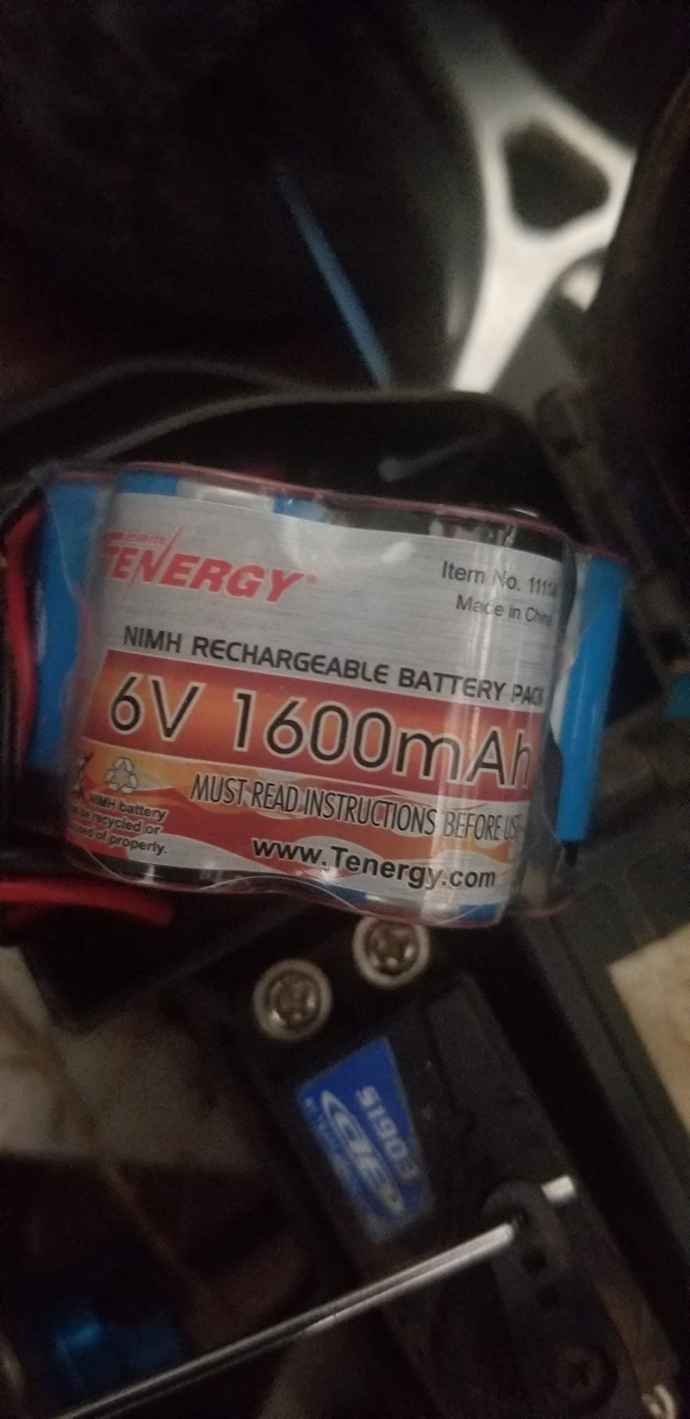 Tenergy 6V 1600mAh Rechargeable Side by Side Hump Battery Pack, NiMH Receiver Battery Pack with Hitec Connector for RC Trucks, RC Cars, and RC Hobby Electronics customer photo 2