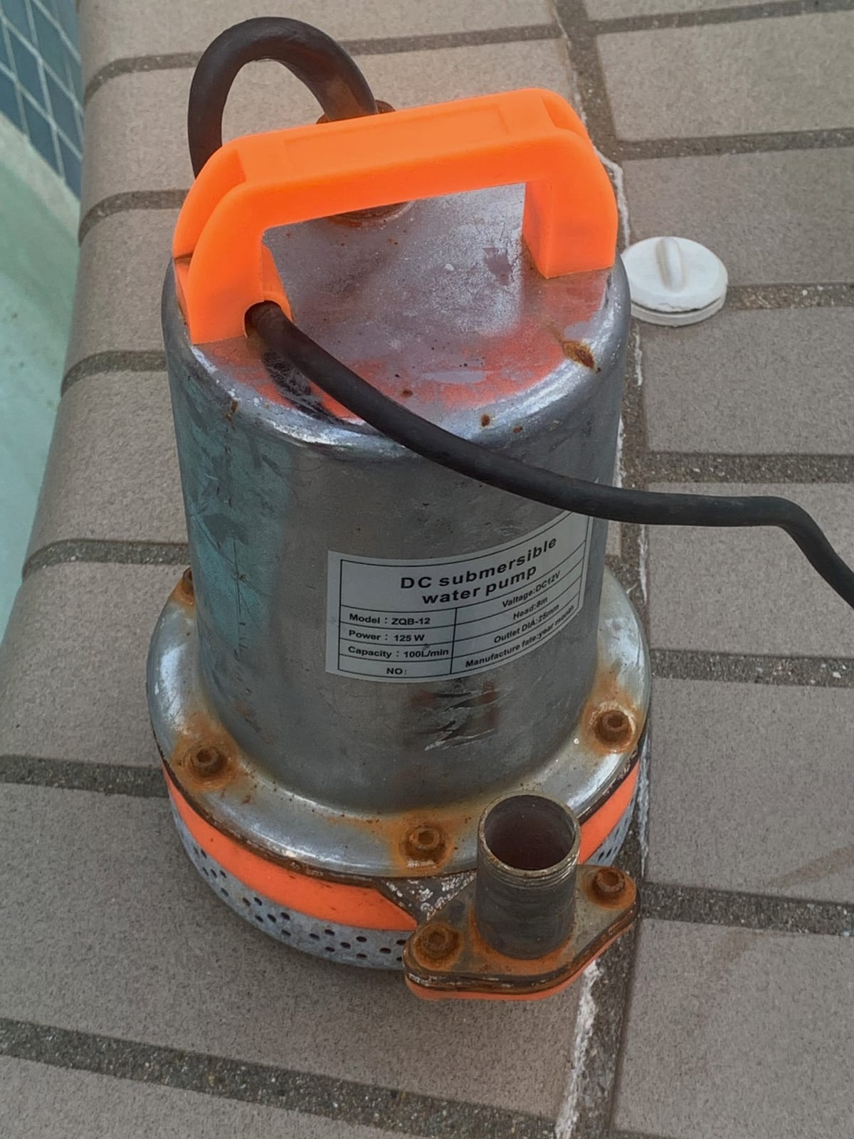 Amarine Made DC 12V Farm & Ranch Solar Water Pump Submersible Well Booster Pump 26ft Lift Deep Well Pump(Orange) customer photo 1