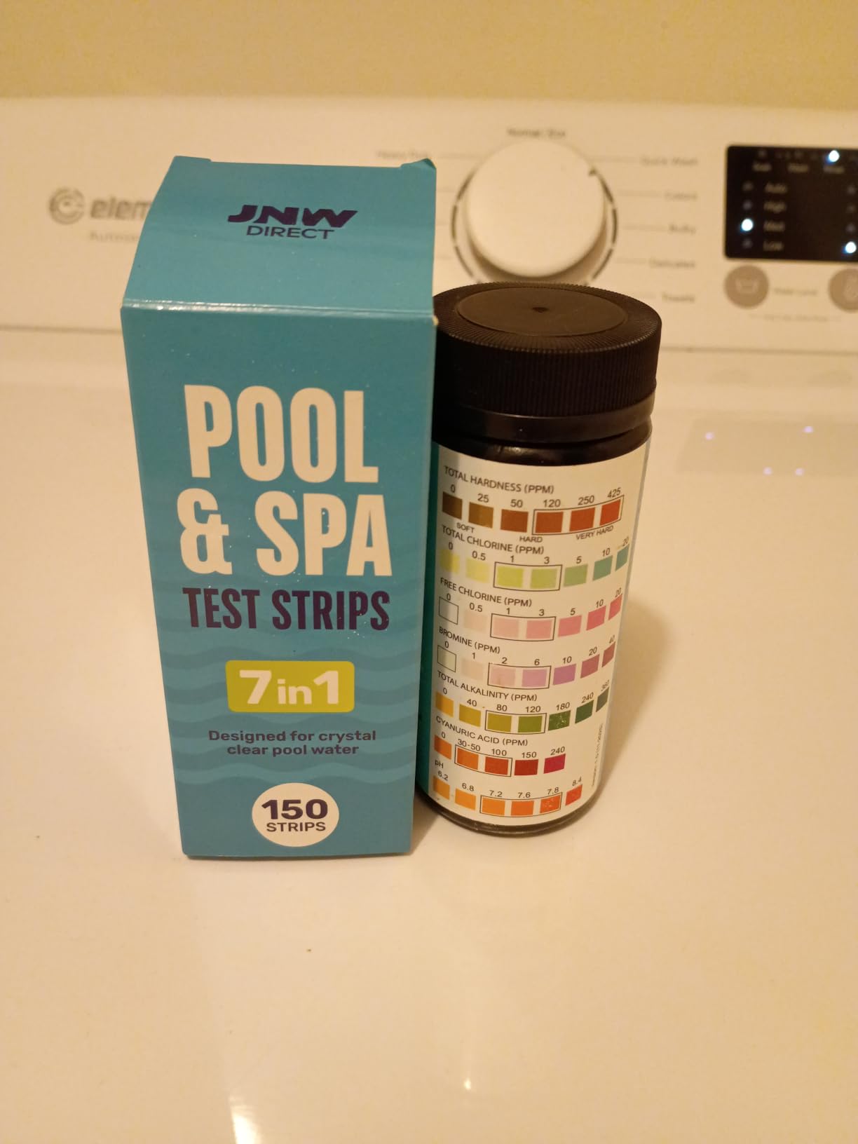 JNW Direct Water Hardness Test Strips for Home Water - 150 Strips Kit | Includes 150 water hardness test strips for tap, well and softened water with fast results and an easy color chart. customer photo 2