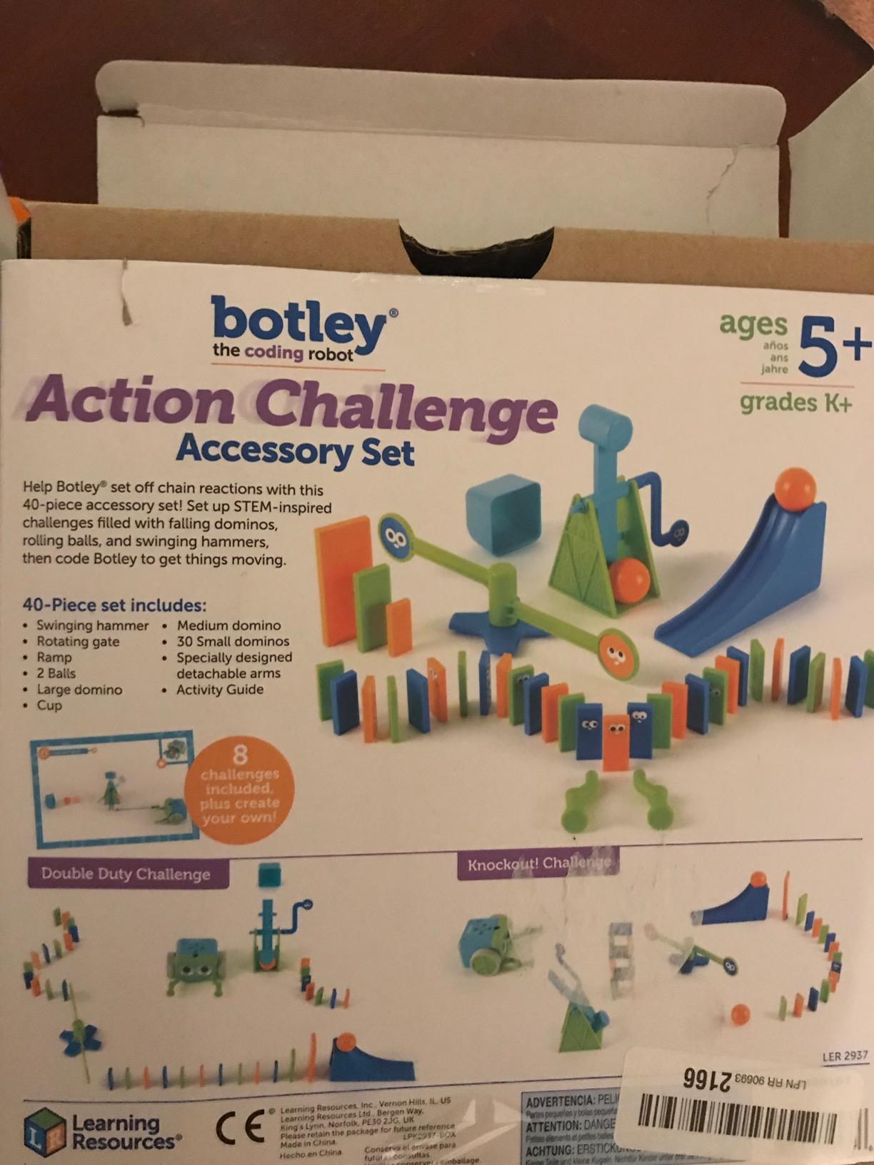 Learning Resources Botley the Coding Robot Action Challenge Accessory Set | Chain Reaction Game. STEM Robot Accessory Pack for Coding Robots, Ages 5+ customer photo 2