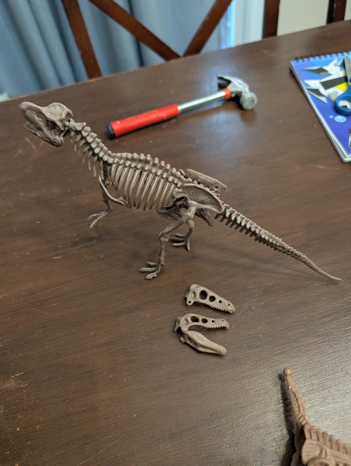 Discovery Dinosaur Fossil Dig Kit - Excavate & Assemble T-Rex & Velociraptor Skeletons | 3D Dino Bones Puzzles | Jurassic Paleontology Toy for Kids | STEM Science Activity Set | Girls & Boys Gift Ages 6+ customer photo 2