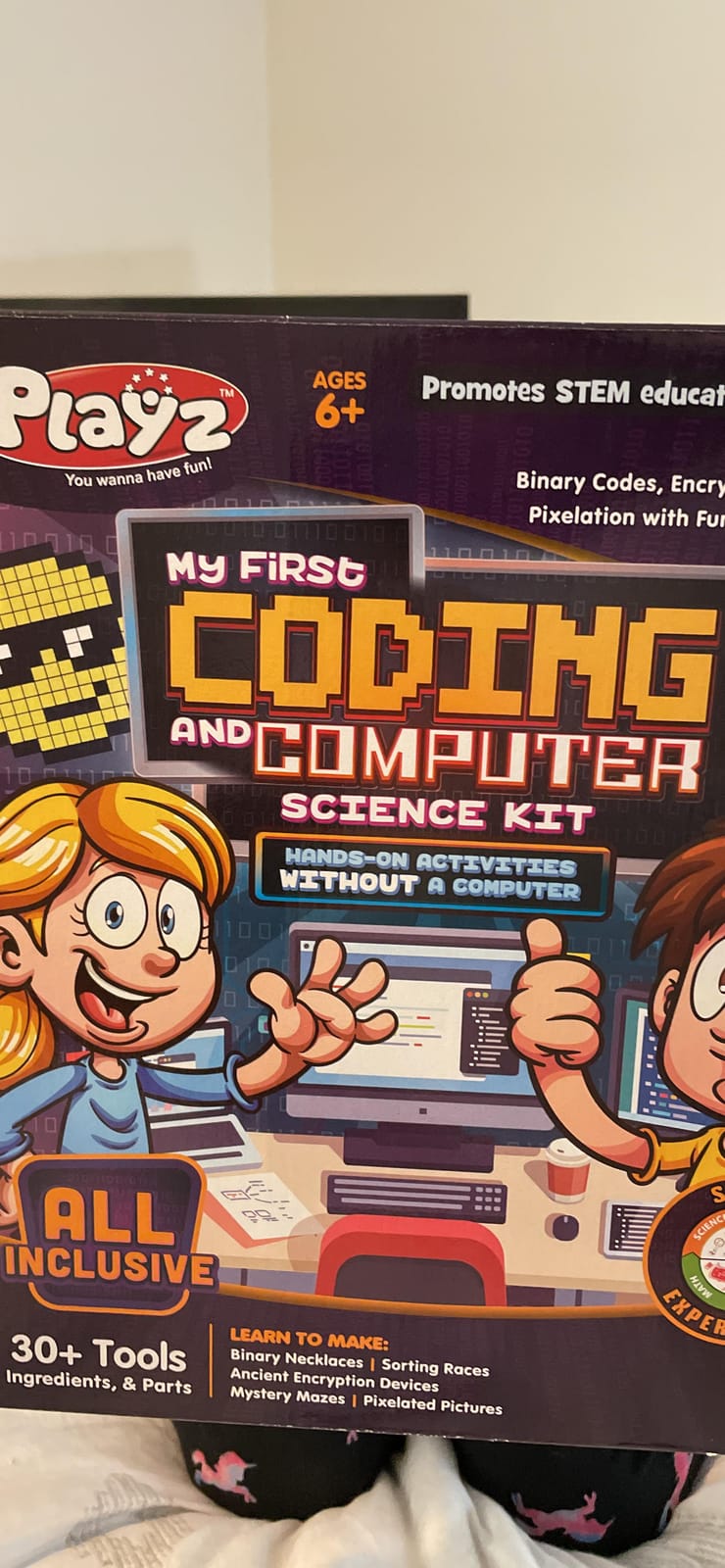 Playz Coding Learning kit, Educational Science Kits for Kids Age 8-12 | Computer Coding for kids STEM Activities Kit, kids Programming Coding Toys Gifts, DIY Technology STEM kit customer photo 1
