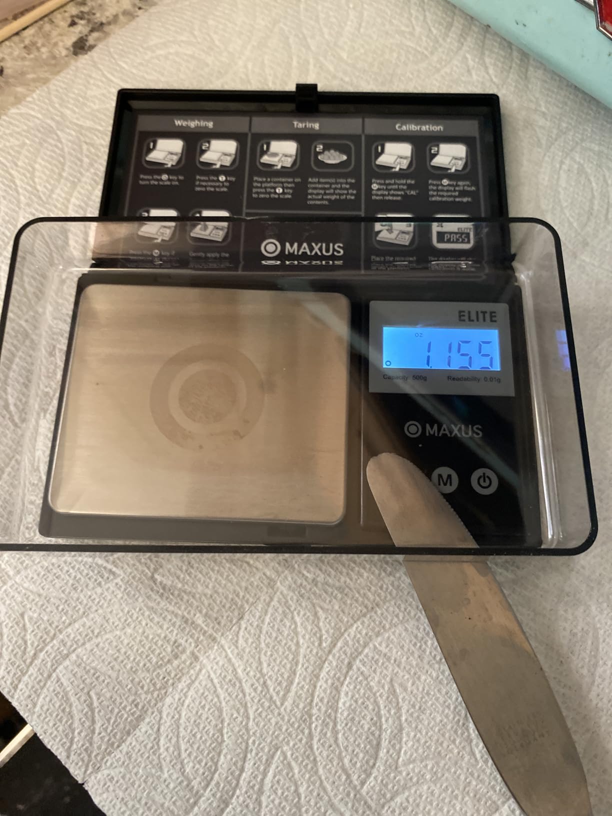 MAXUS Digital Pocket Gram Scale 500g x 0.01g High Precision with Tray customer photo 2