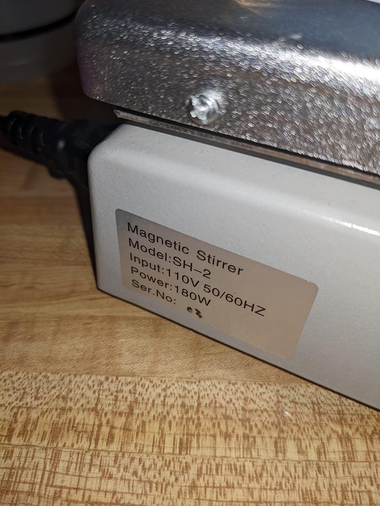 Slendor Magnetic Stirrer Hot Plate Mixer 1000ml Stirring Capacity 5 x 5 inch Max 520°F Hotplate and 100-2000 RPM Stirrer, Stirring Bar & Support Stand Included customer photo 1