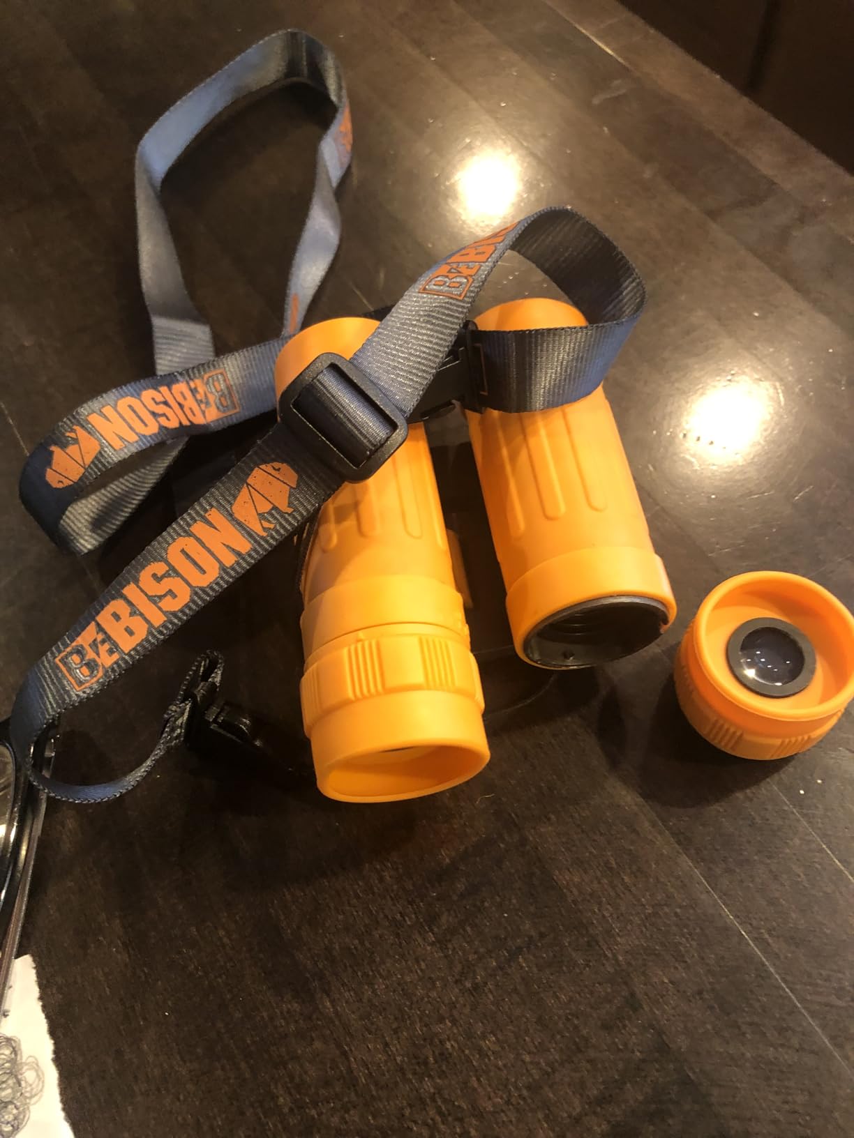 BeBison Binoculars for Kids - 8x21 High Resolution Real Optics - Compact Folding Shockproof Kids Binoculars for Bird Watching - Spy Games - Outdoor Play for Boys and Girl customer photo 2