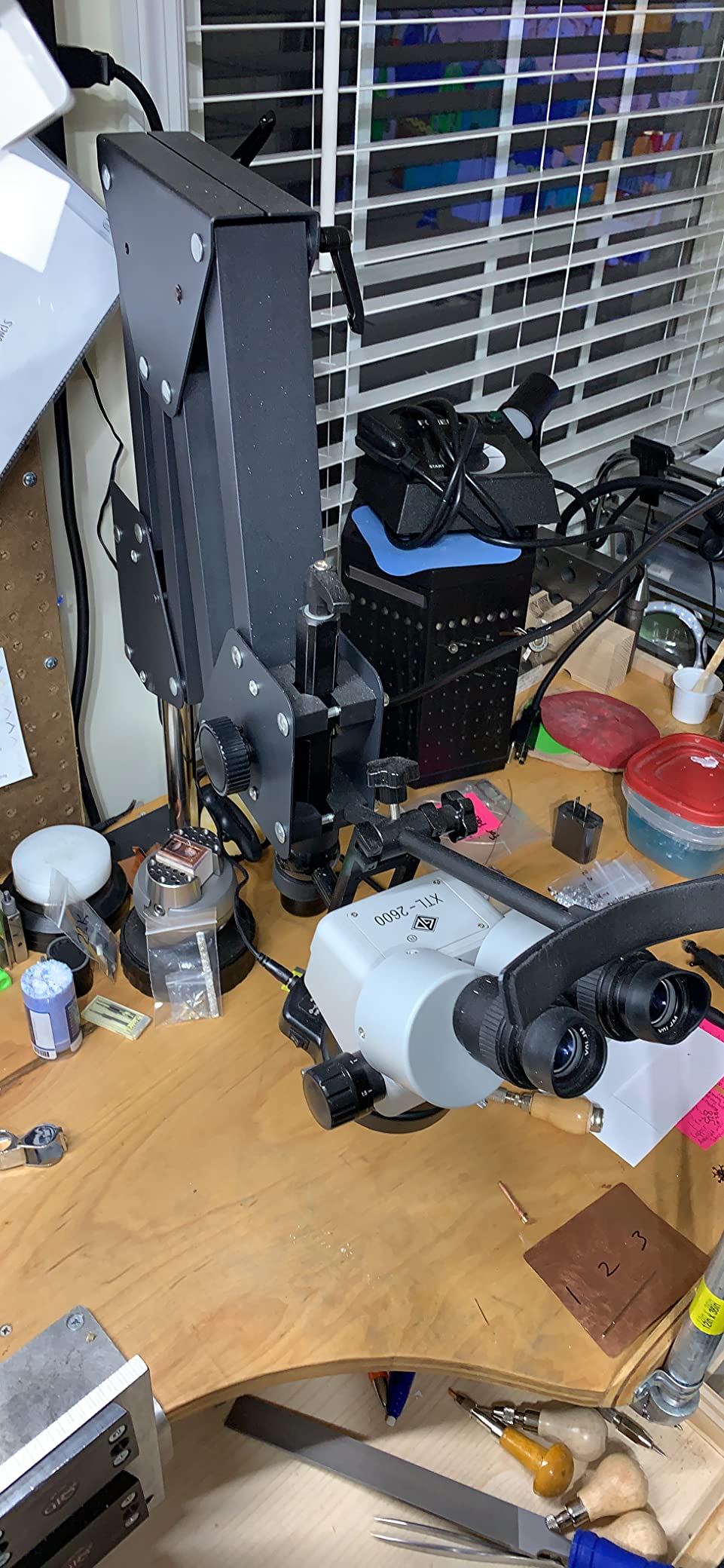 VEVOR Micro Inlaid Mirror Multi-Directional Microscope with Spring Bracket 7X-45X, Micro-Setting Jewelry Tools Microscope customer photo 1