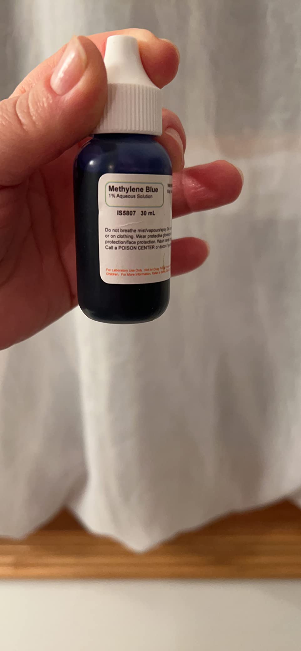 ALDON Innovating Science Methylene Blue 1% Aqueous Solution, 1 fl oz (30mL) Dropper Bottle - Methyl Blue Microscope Stain customer photo 1