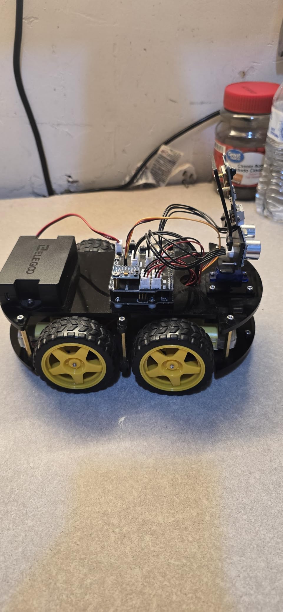 ELEGOO UNO R3 Smart Robot Car Kit V4 with Camera, Compatible with Arduino | FPV Video, Line Tracking, Obstacle Avoidance, Auto Follow, App & IR Control, Class STEM Building & Coding Kit, Gift for 12+ customer photo 2
