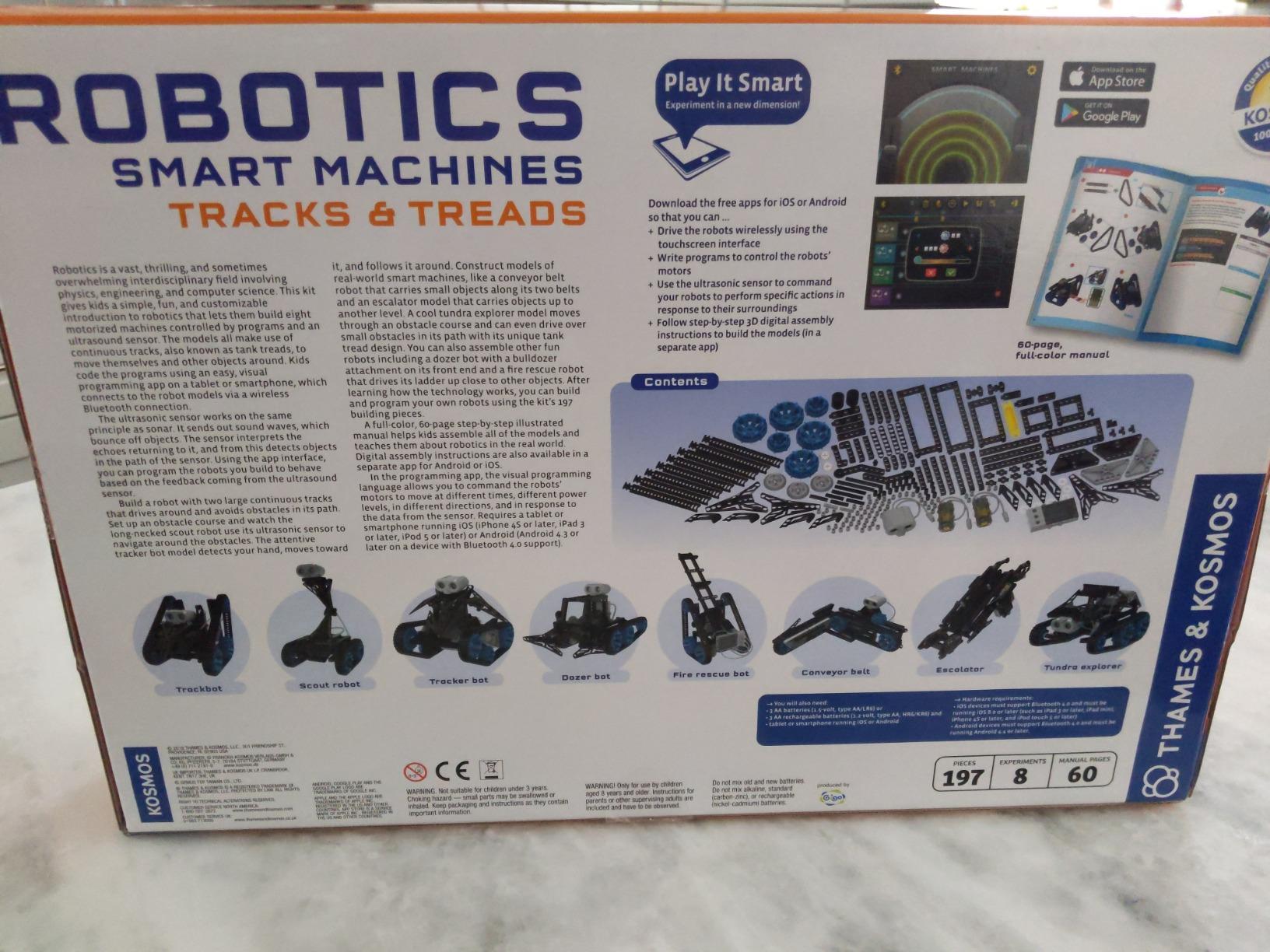 Thames & Kosmos | Robotics Smart Machines: Tracks & Treads | for Kids 8+ | STEM Kit Builds 8 Robots | Color Manual to Help with Assembly | Requires Tablet or Smartphone | Parents' Choice Silver Award customer photo 1