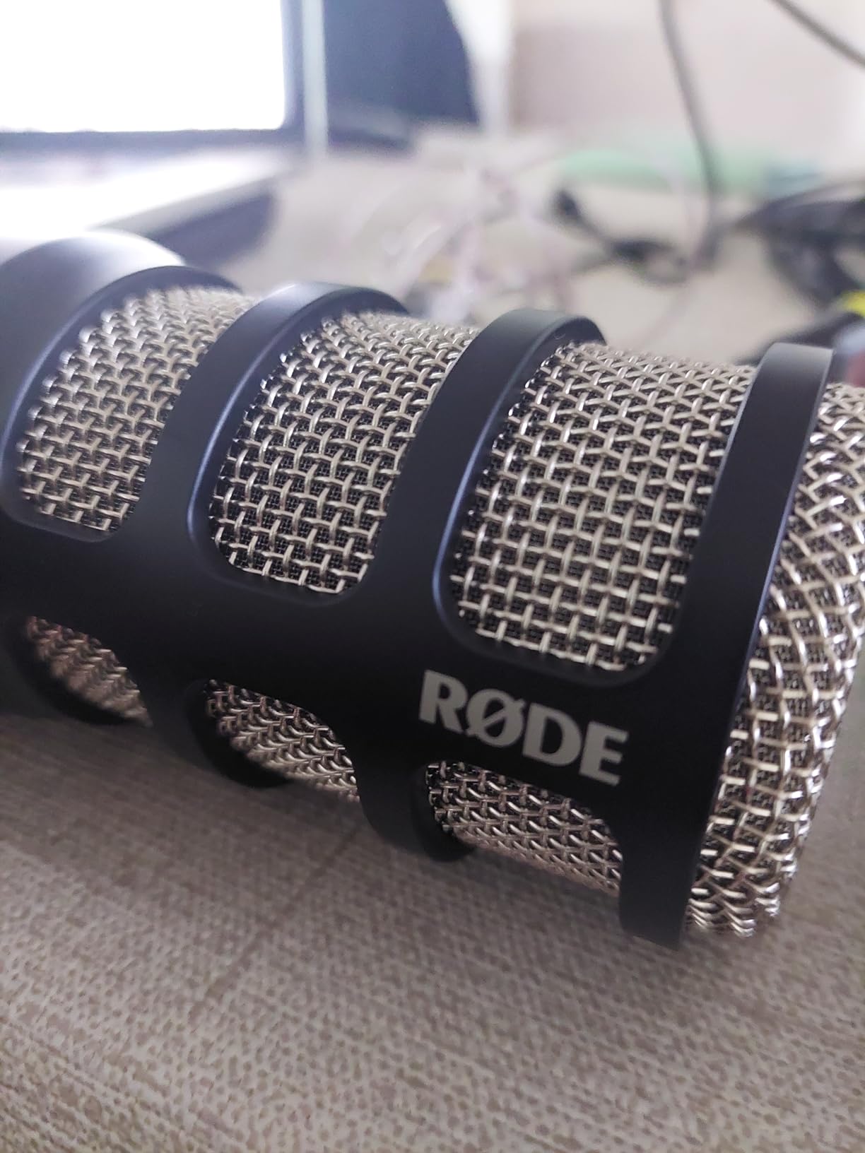 RØDE PodMic Cardioid Dynamic Broadcast Microphone, XLR | Requires Audio Interface (RODECaster, AI-1, or similar). For USB Plug and Play, see PodMic USB customer photo 1