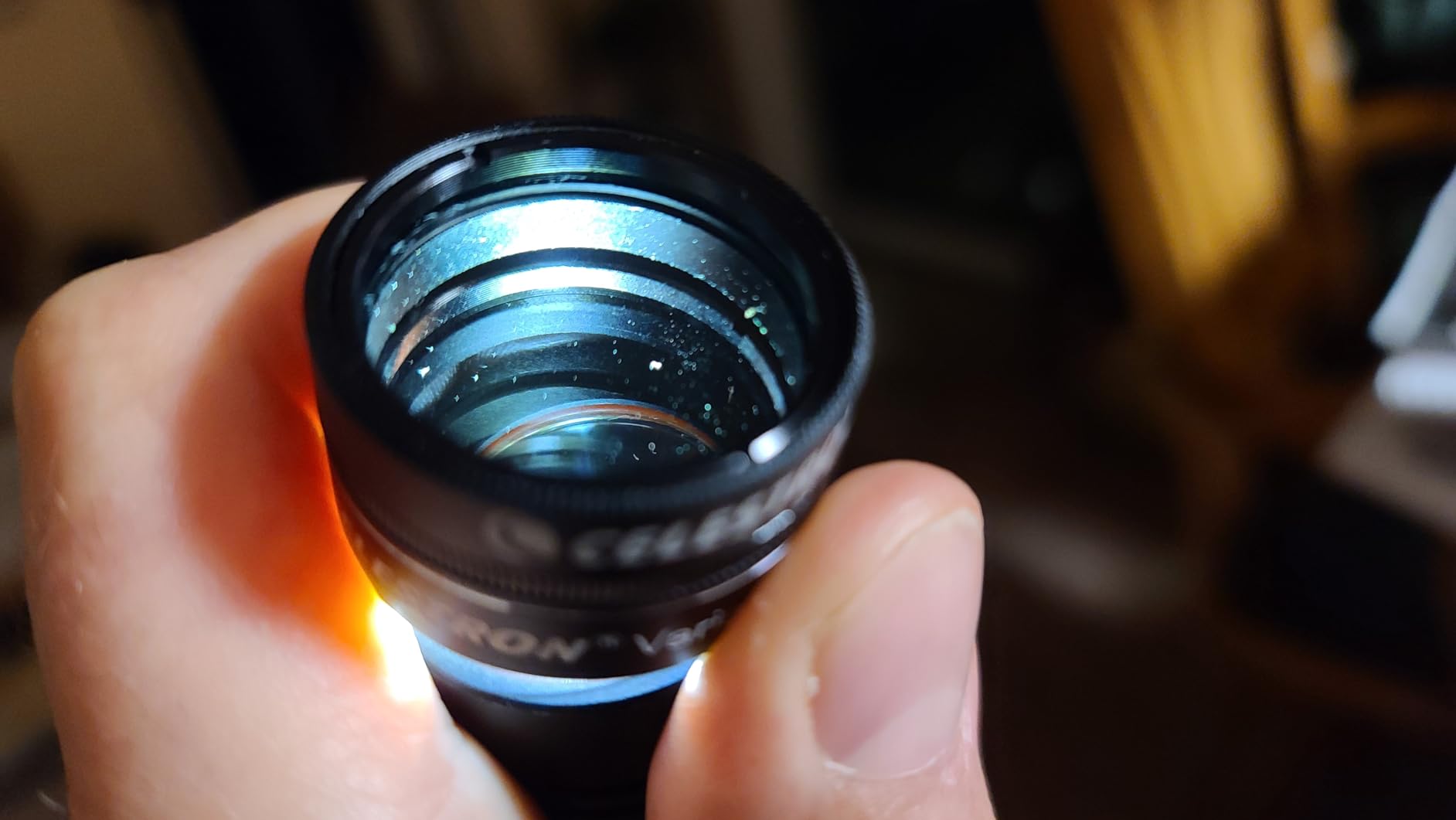 Celestron Variable Moon Filter for Telescope Eyepieces | Adjustable 1-40% Brightness Control, Enhanced Moon Detail, Reduced Glare, Neutral Color Rendition, Planet Viewing customer photo 1