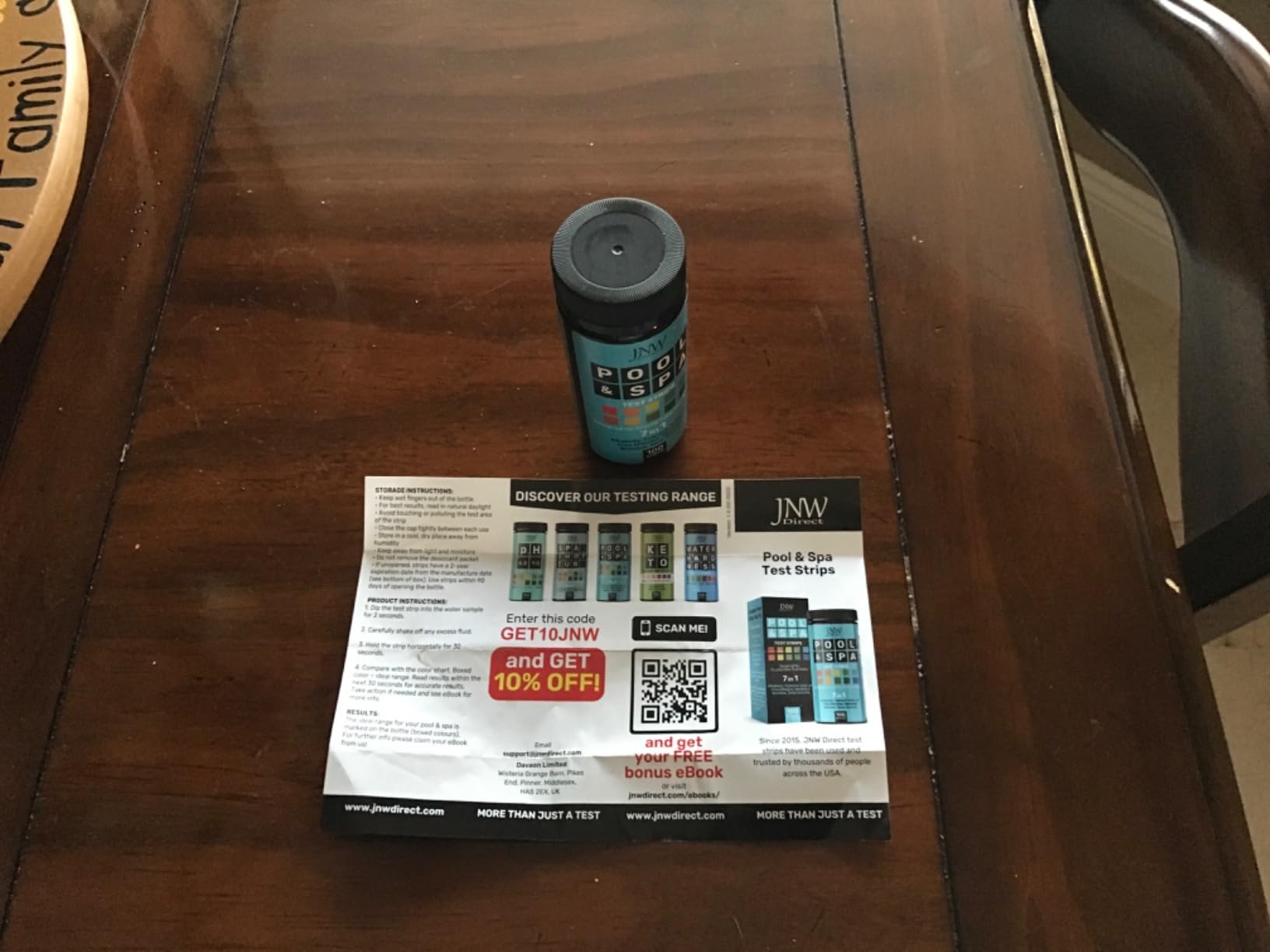 Pool Test Strips for Pools and Spas - 7 in 1 Water Test 100 Pack | Includes 100 pool test strips that measure chlorine, bromine, pH, alkalinity, hardness and cyanuric acid in 30 seconds customer photo 1