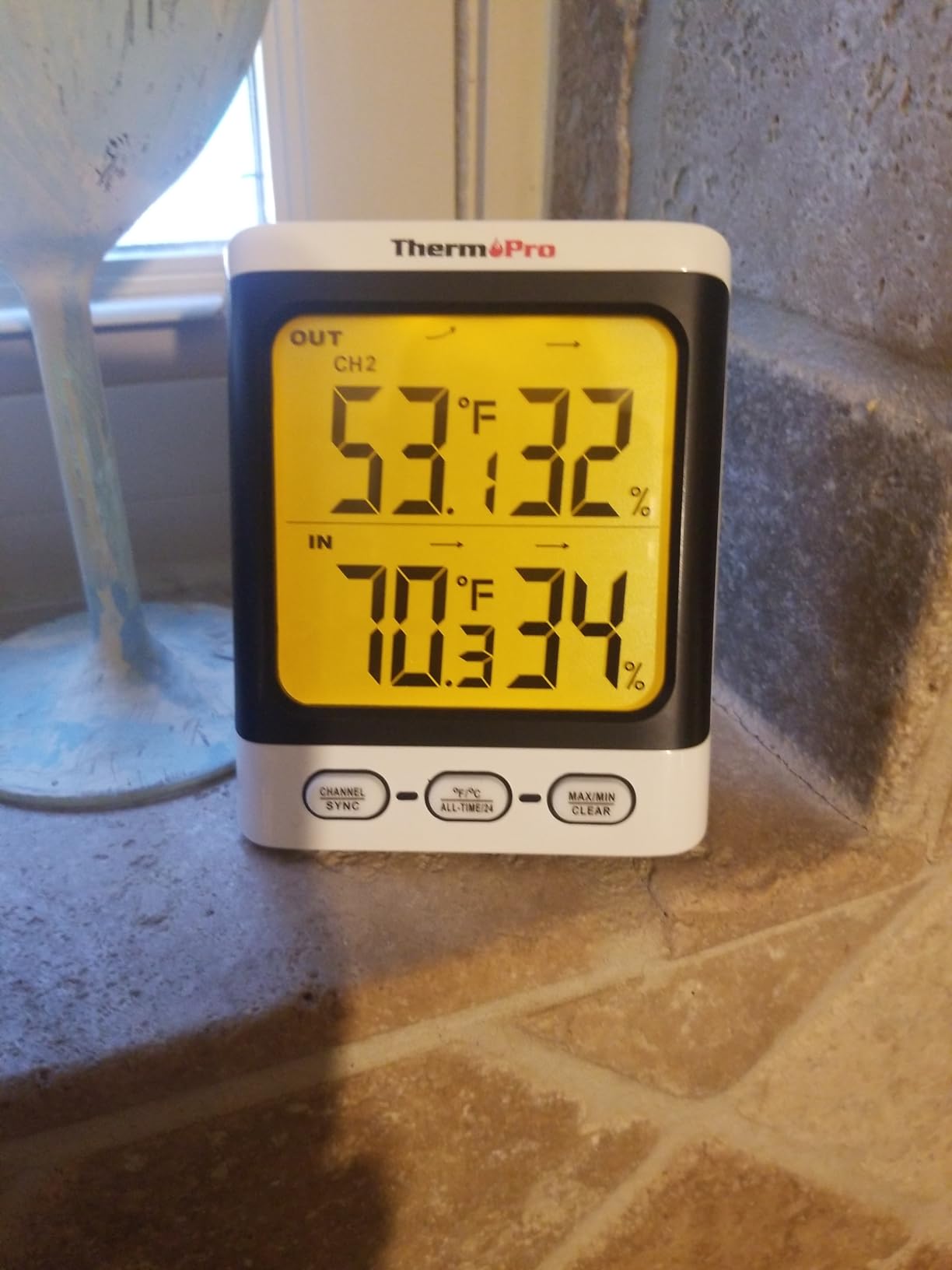 TempPro TempAir 500 FT Indoor Outdoor Thermometer Wireless with Sensor | 3.3