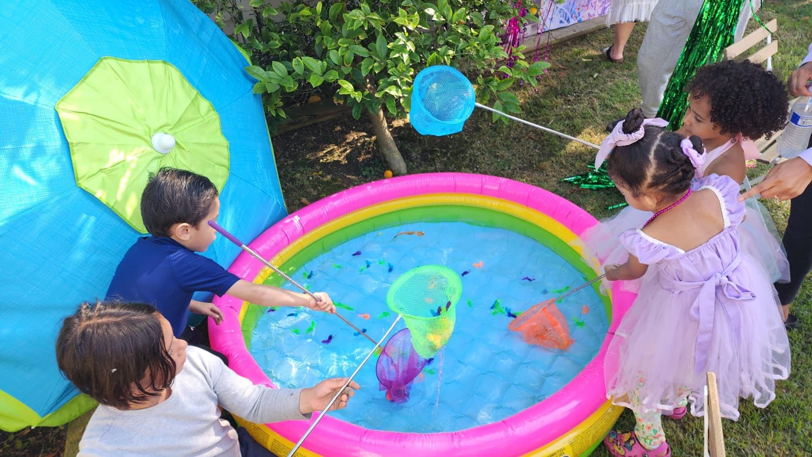 Kids Telescopic Butterfly Fishing Nets for Kids Catching Insect Net Outdoor Tools for Catching Bugs Fish Insect Ladybird, Extendable 34 Inches and Anti Slip Grip customer photo 1