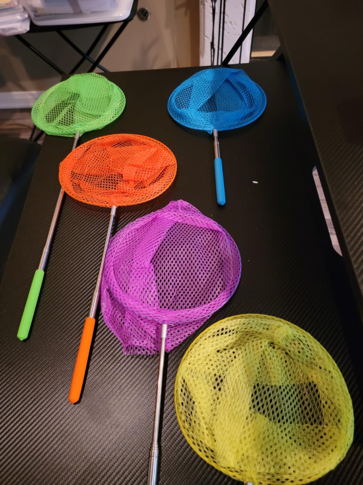 Kids Telescopic Butterfly Fishing Nets for Kids Catching Insect Net Outdoor Tools for Catching Bugs Fish Insect Ladybird, Extendable 34 Inches and Anti Slip Grip customer photo 2