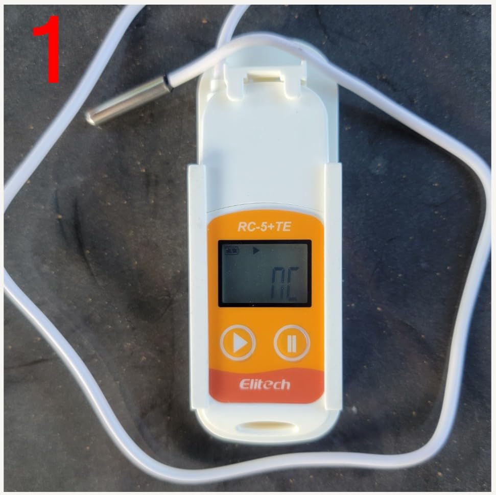 Elitech RC-5+ TE Digital PDF USB Temperature Data Logger Reusable Recorder Refrigerator Thermometer 32000 Points High Accuracy (Extra External Sensor) customer photo 2