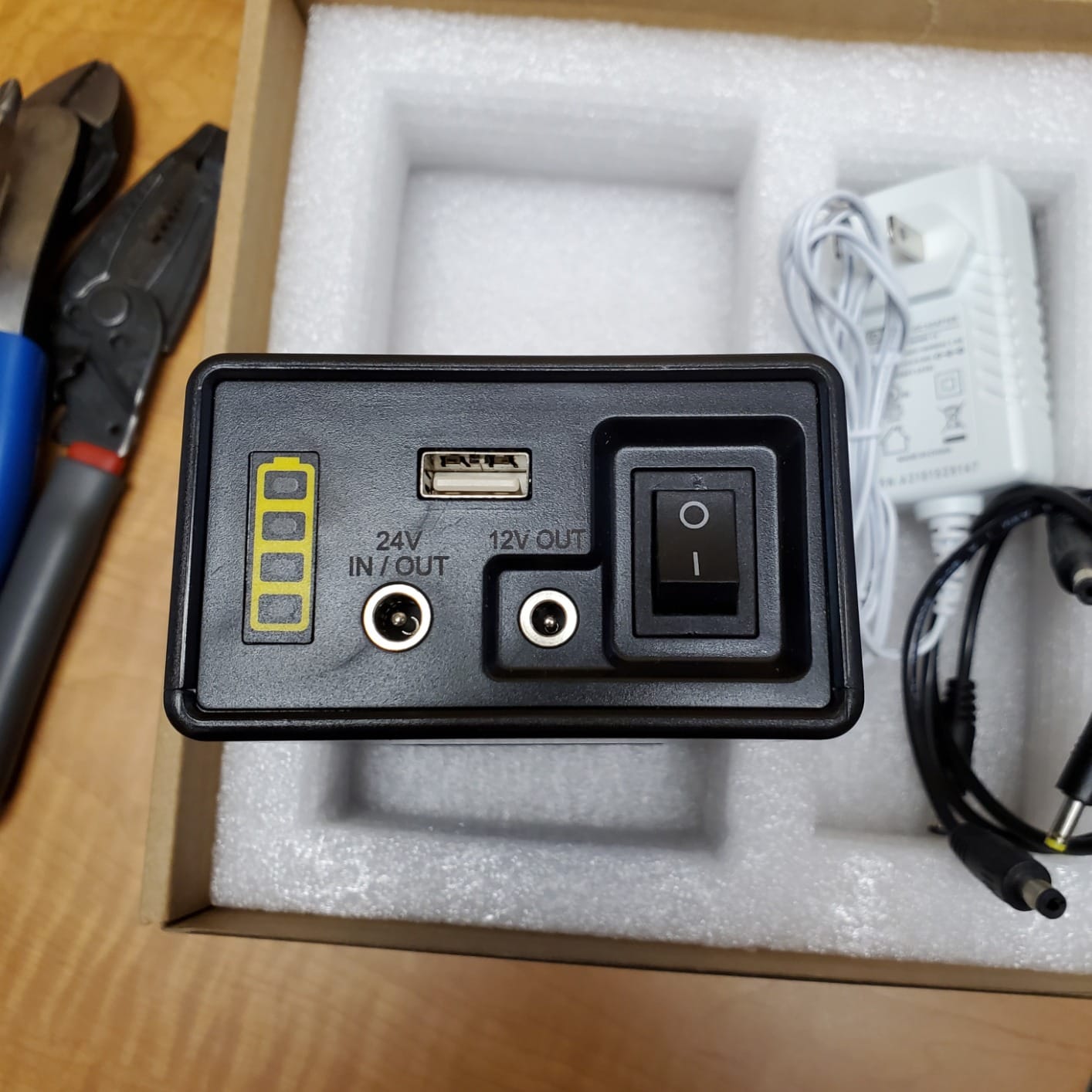 Talentcell PB240B1 High Capacity Portable Power Bank, 155Wh Multi-Voltage Output Power Supply, 24V/12V DC & 5V USB Port for LED Strip, CCTV Camera, Mobile Phones customer photo 2