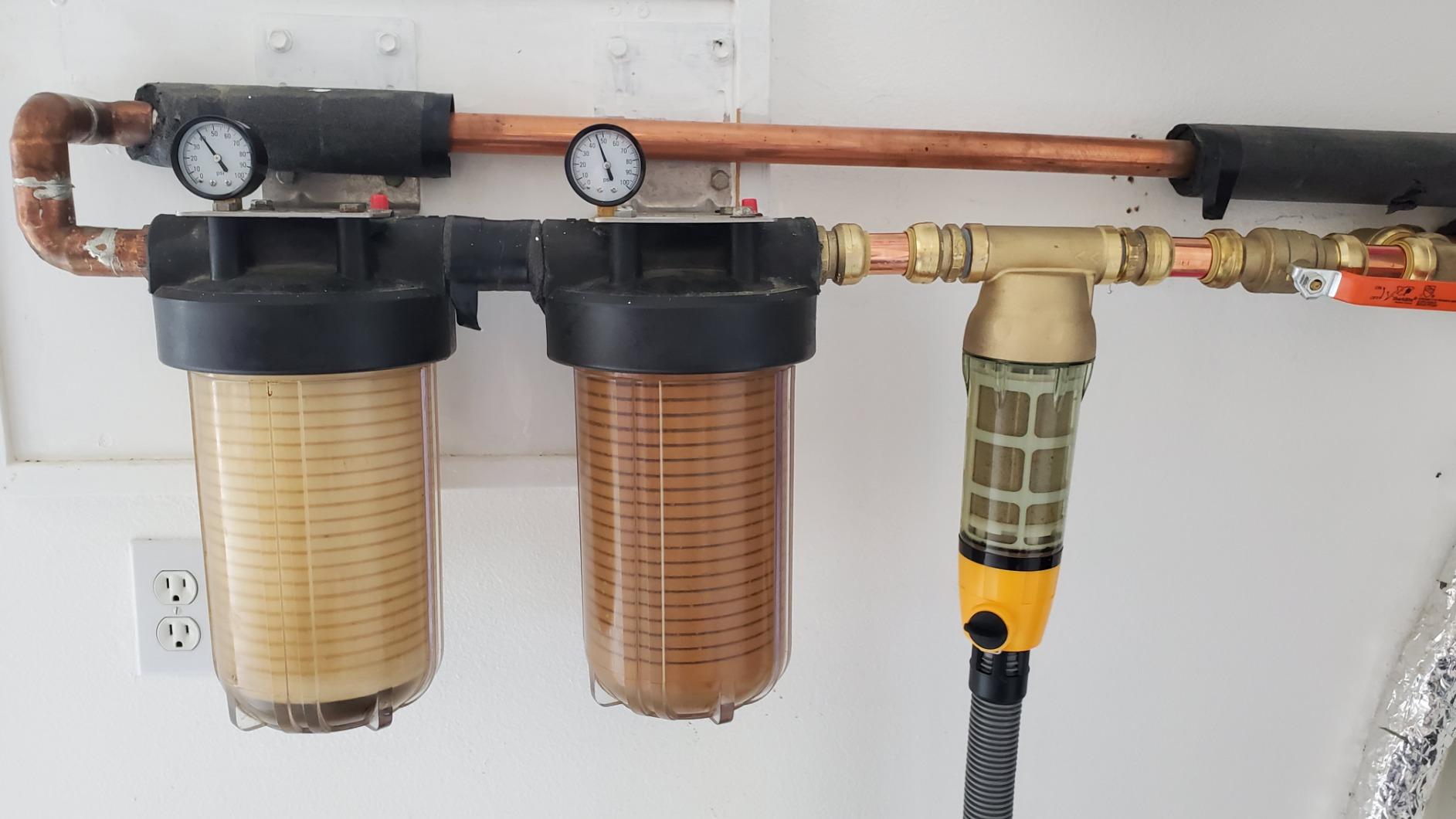 iSpring WSP50ARB Big Spin Down Sediment Filter, Sediment Buster, 50 Micron | Whole House Water Prefilter for Well Water, Auto Flushing Module, 316L Stainless Steel Mesh, Built-In Scraper, Brass Top customer photo 2