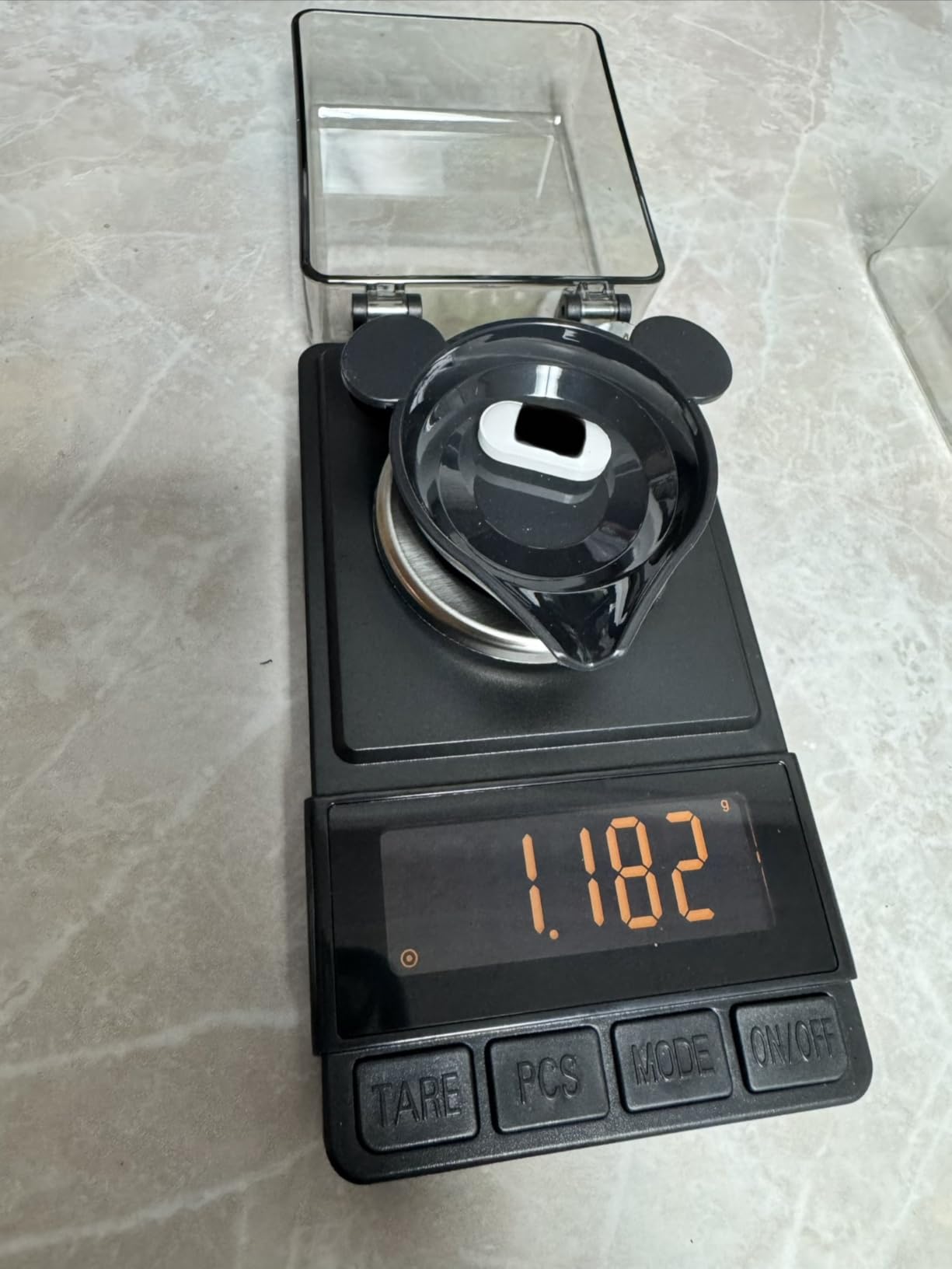 MAXUS Digital Milligram Scale 50g/0.001g, Compact Mg Scale, 2 x 20g Weights | Black Powder Scale for Reloading, 6 Units, Tare, Counting, USB/Battery Powered, for Jewelry, Gold, and other micro items customer photo 2