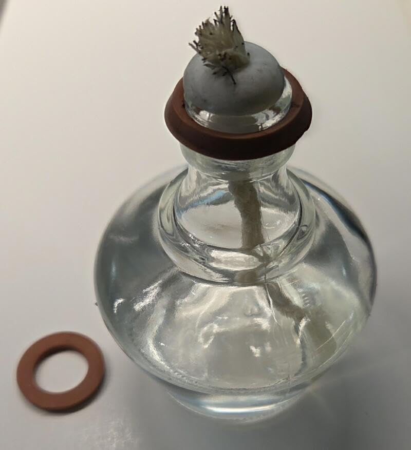 Kesell 150ml Alcohol Burner Lamp Glass Lab Bunsen Burner with 5 Replacement Wicks and 3 Funnel customer photo 1
