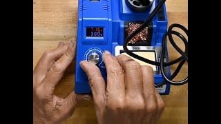 TOAUTO DS90 Soldering Station-°F & °C Dual Digital Display Soldering Iron Station Kit, 90W Soldering Iron, 302℉- 842℉ Temperature, Anti-Static & Grounding Wire, Auto Standby & Sleep, 5 Solder Tips, Blue customer photo 2