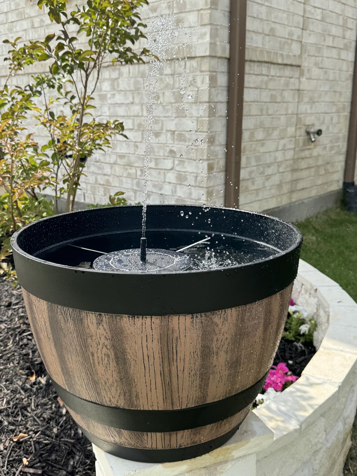 AISITIN 3.5W Solar Fountain Pump Built-in 1500mAh Battery with 10 Nozzles | Solar Fountain for Bird Bath with 4 Fixer, Solar Floating Water Pump, Fish Tank, Pond, Pool, Garden and Outdoor customer photo 2