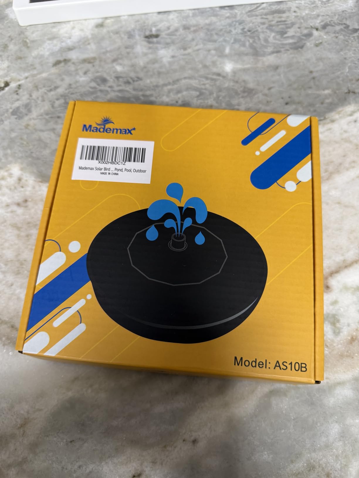 Mademax Solar Bird Bath Fountains, Upgrade 1.4W Solar Fountain Pump with 8 Nozzles & 4 Brackets, Free Standing Floating Solar Powered Water Fountain Pump for Bird Bath, Garden, Pond, Pool, Outdoor customer photo 1