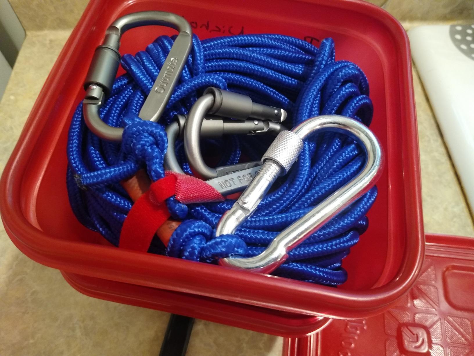 Logui Projects 1200 LB Magnet Fishing Kit with Case - Double Sided Magnet with Grappling Hook, 65FT Rope, Gloves, Carabiner and Foldable Bucket customer photo 2