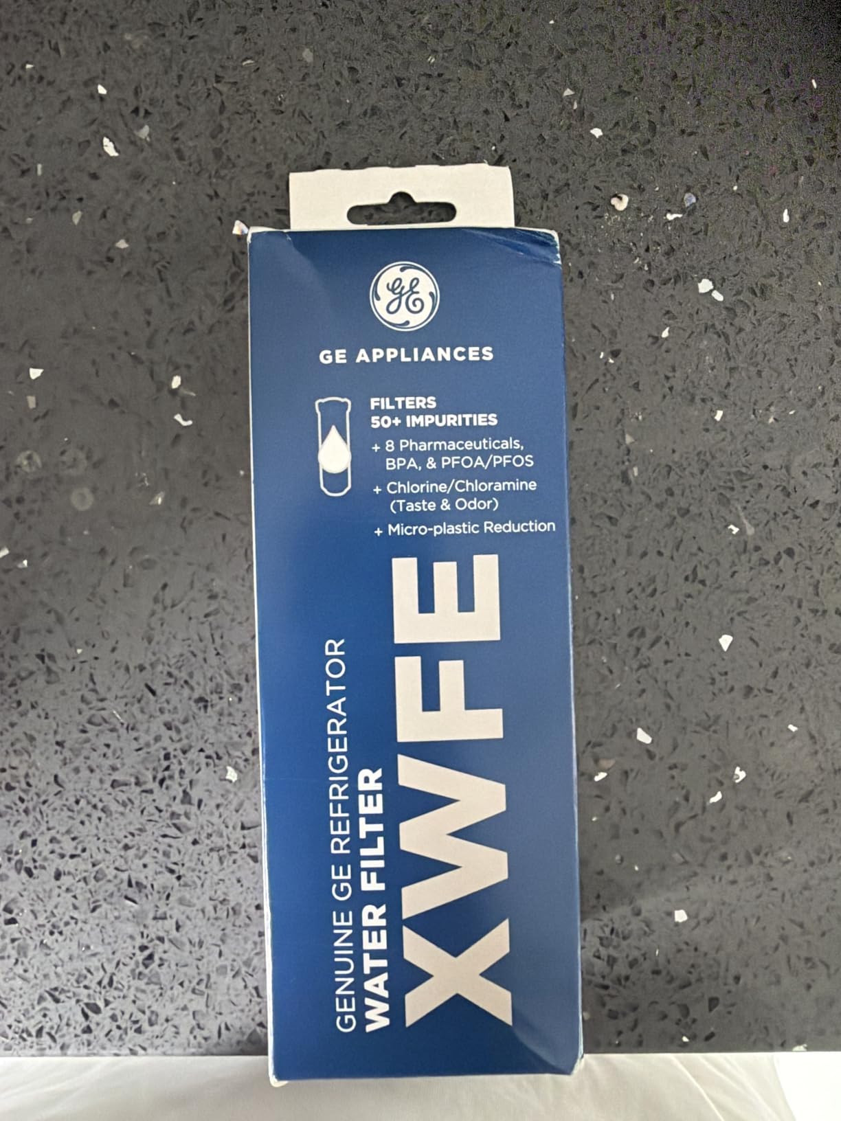 GE XWFE Refrigerator Water Filter, Genuine Replacement Filter, Certified to Reduce Lead, Sulfur, and 50+ Other Impurities, Replace Every 6 Months for Best Results, Pack of 1 customer photo 2