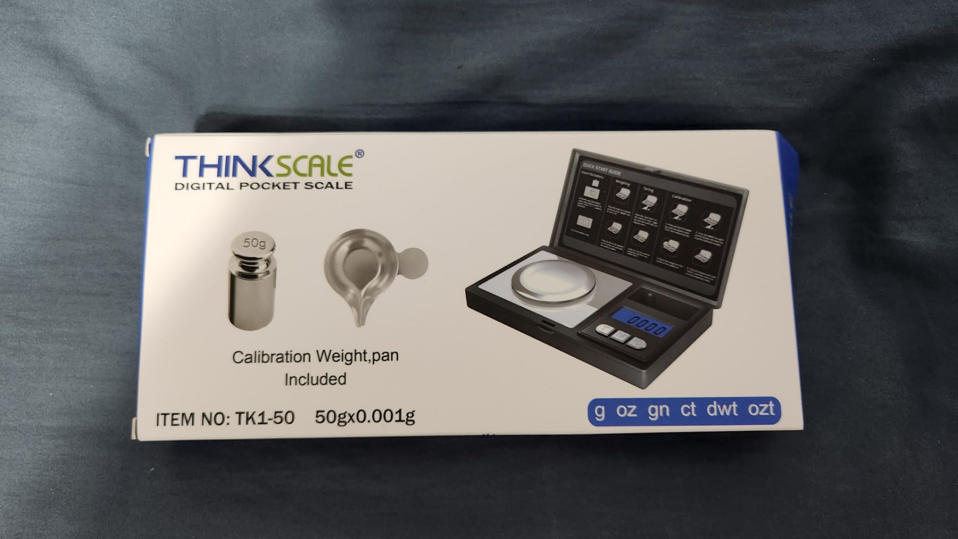 THINKSCALE Digital Milligram Scale, 50g/0.001g Powder Scale with Cal Weight | Micro Milligram Scale for Powders, Jewelry, Supplements & Capsule Filling, Includes Batteries, Tare, 6 Modes, LCD Display customer photo 2