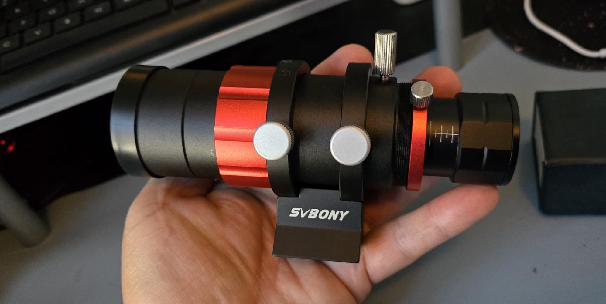SVBONY SV165 Guide Scope, 30mm Focal Ratio F4 Mini Finder and Guide Scope | for SV305C Pro, Compatible with ZWO/ QHY/ Orion/ Astronomy Telescope Auto Guiding Cameras, for Deep Sky Astrophotography customer photo 2
