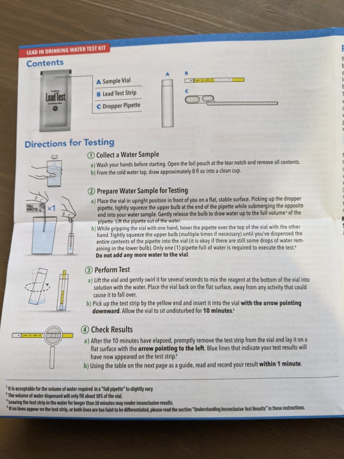 Safe Home DIY Lead in Drinking Water Test Kit - Advanced Detection to 4 PPB - 5-Minute Test - 3 Levels of Test Results + Optional Testing at Our EPA-Certified Lab - Made in the USA (1 Pack) customer photo 2