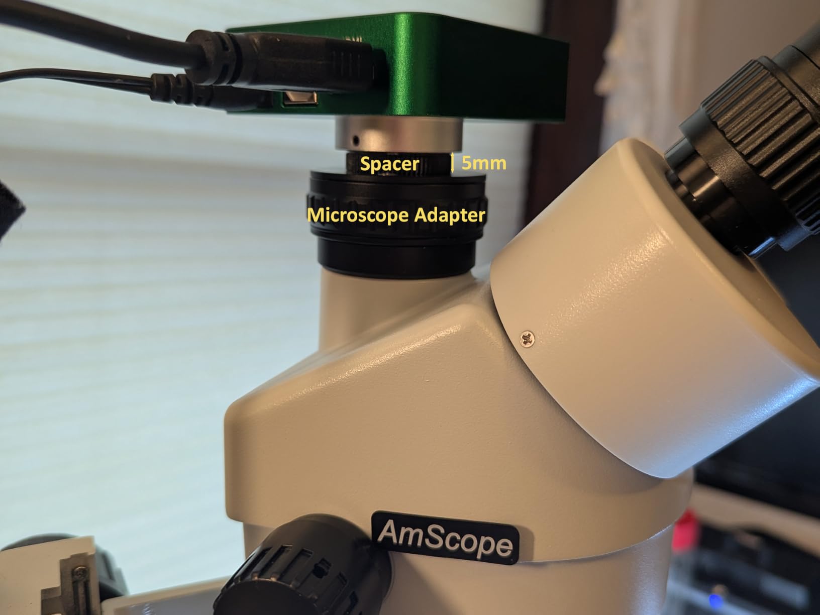 0.35X Microscope Adapter, CTV Microscope Lens Camera Interface Adapters, Mount Lens Adapter Microscope Accessory, for Trinocular Stereo Microscope customer photo 2