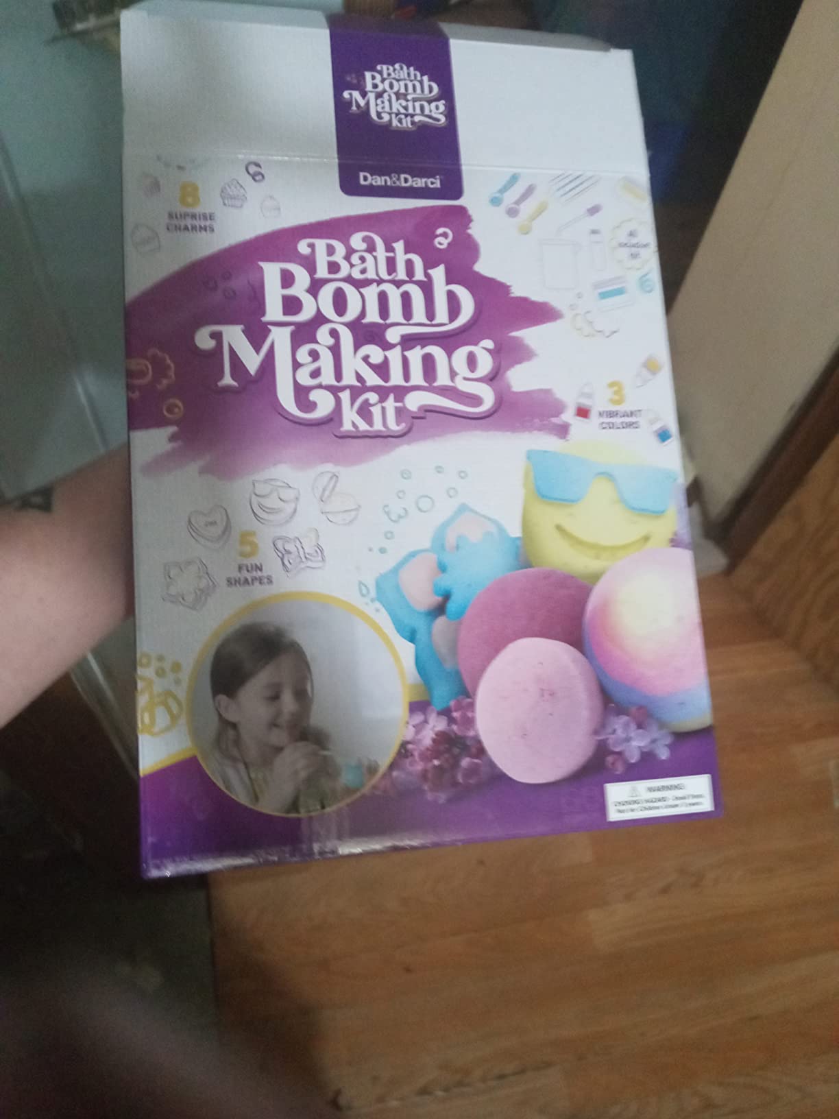 Dan&Darci Bath Bomb Making Kit for Kids - Kid Crafts Science Project - Gifts for Girls and Boys - Craft Activity Gift for Age 6, 7, 8, 9, 10, 11 & 12 Year Old Girl - Makes 10 Baths Bombs Fizzies customer photo 1