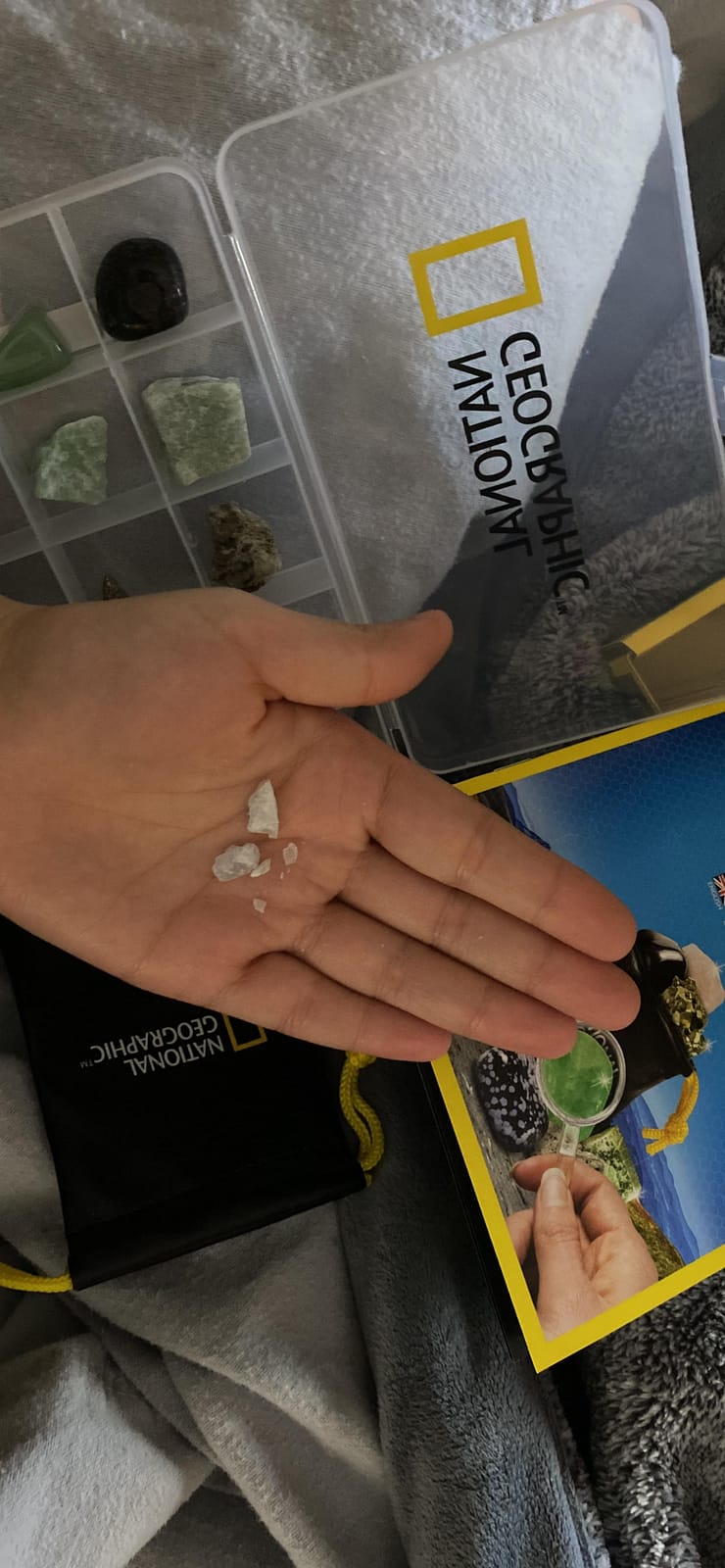 National Geographic Rock Collection Box with 15 Gemstones and Crystals | 15 Gemstones and Crystals, Storage Box, Geology Learning, Crystal Collection, Rock Identification, Birthday Gift customer photo 1