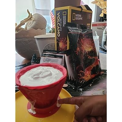 National Geographic Ultimate Volcano Science Kit for Kids Ages 8-12, 3X More Eruptions, Pop Crystals with Exciting Sounds, Eruption Powder, Hands-On Earth Science, STEM Activity, Birthday Gift customer photo 1