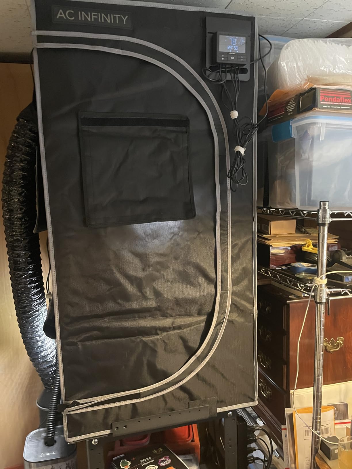 AC Infinity CLOUDLAB 422, Advance Grow Tent 2x2, Thickest Poles & Mylar | Largest Zipper Window, 2000D Mylar Canvas, 1
