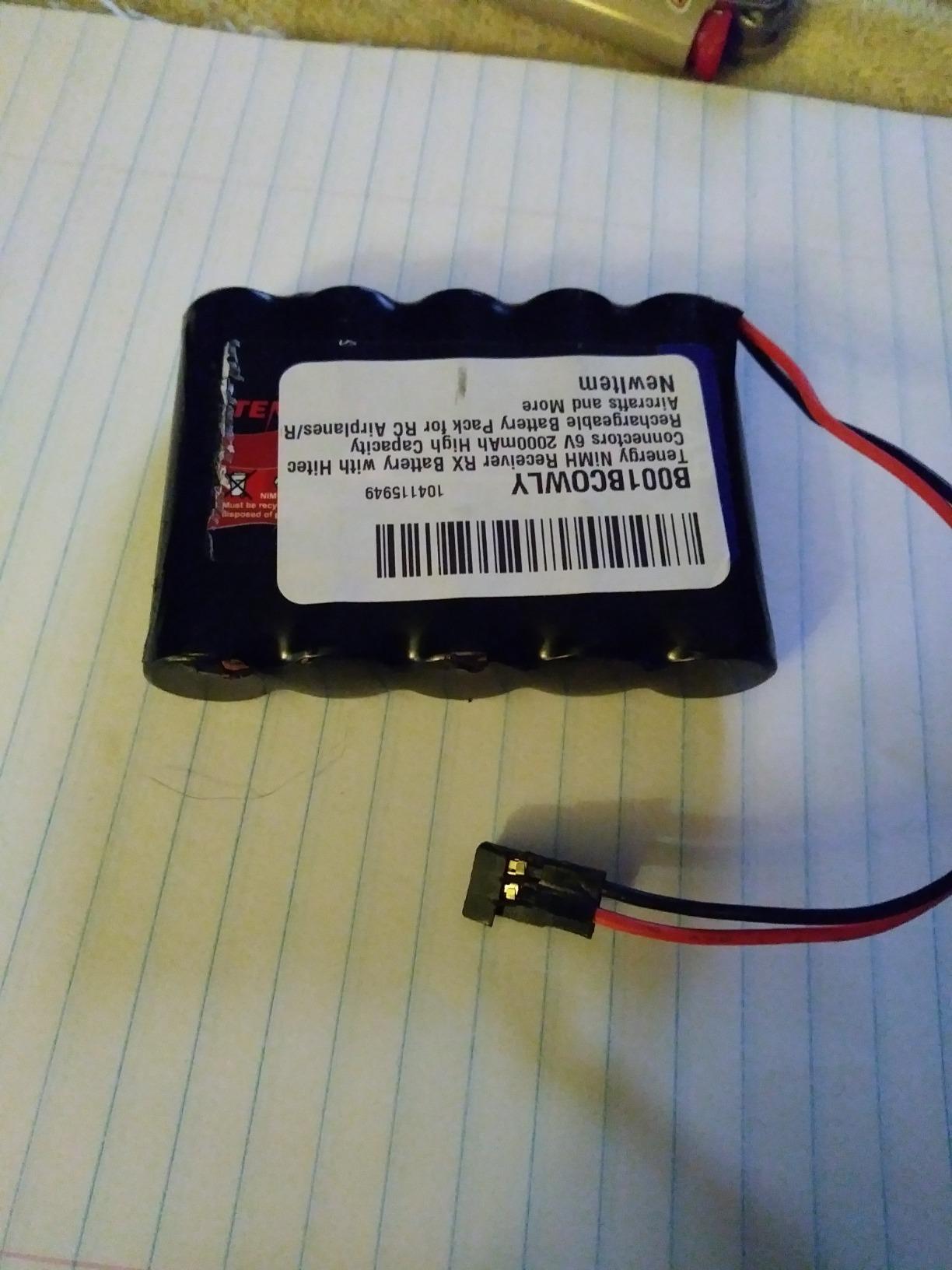 Tenergy 2 Pack NiMH Receiver RX Battery with Hitec Connectors 6V 2000mAh High Capacity Rechargeable Battery Pack for RC Airplanes/RC Aircrafts and More customer photo 1