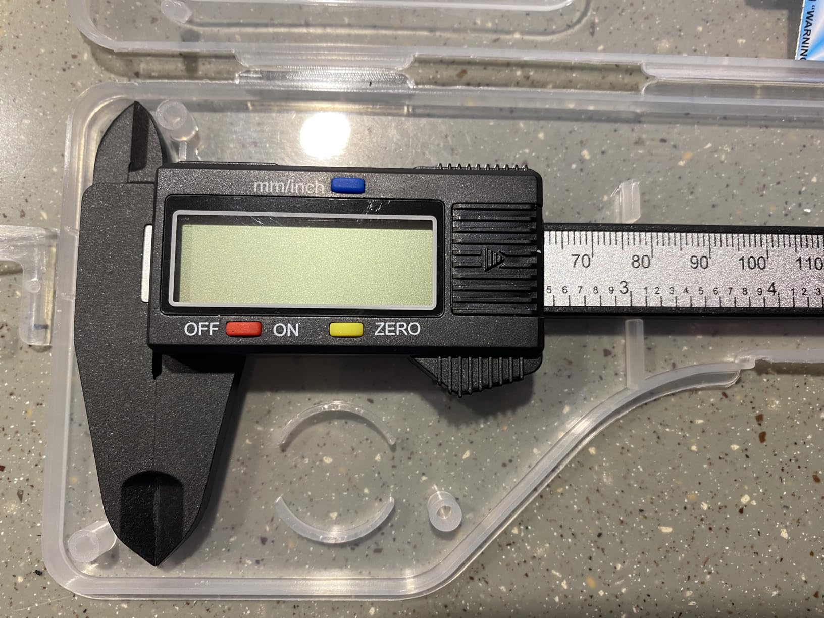 Digital Caliper, 0-6 inch/150 mm, inch and Millimeter Conversion, LCD Screen | Caliper Measuring Tool, Auto-Off Feature, 4 Modes for Inside/Outside, Depth, Step; for DIY, Household Use, Jewelry, Hobby customer photo 1
