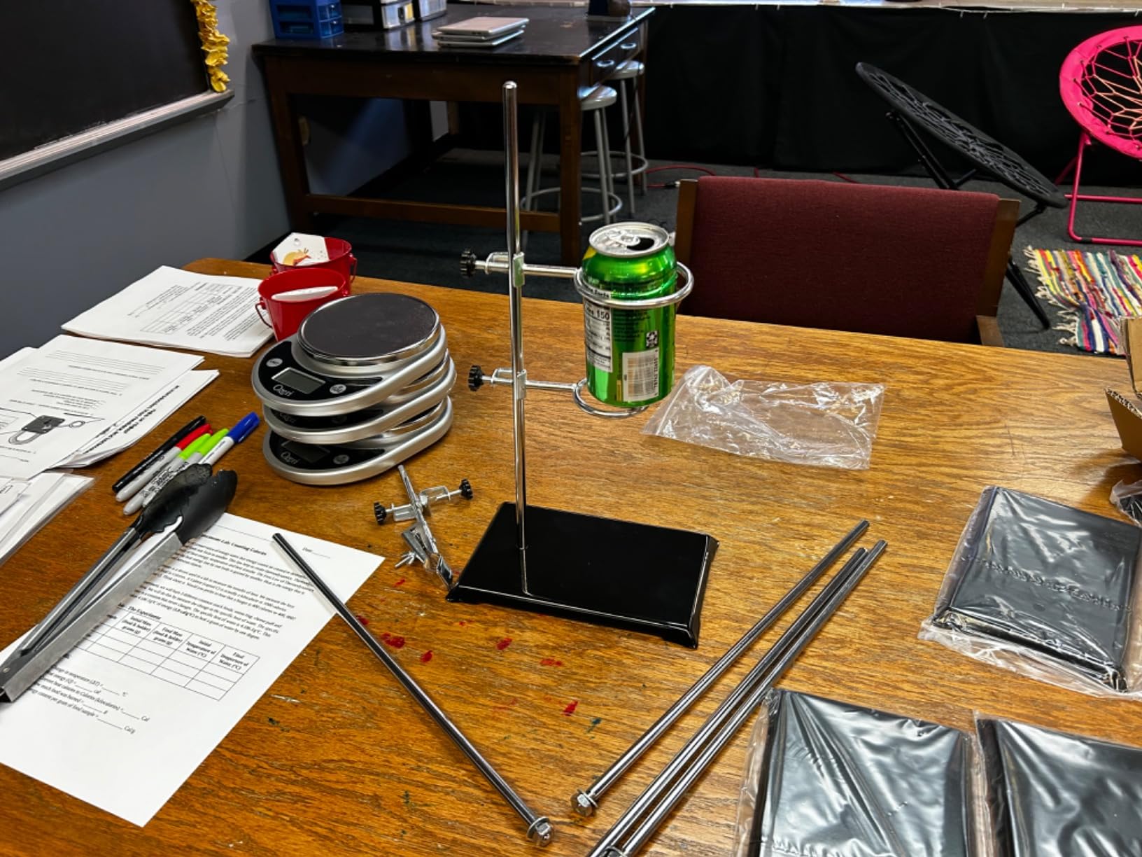 QWORK Steel Laboratory Support Stand Set, 16