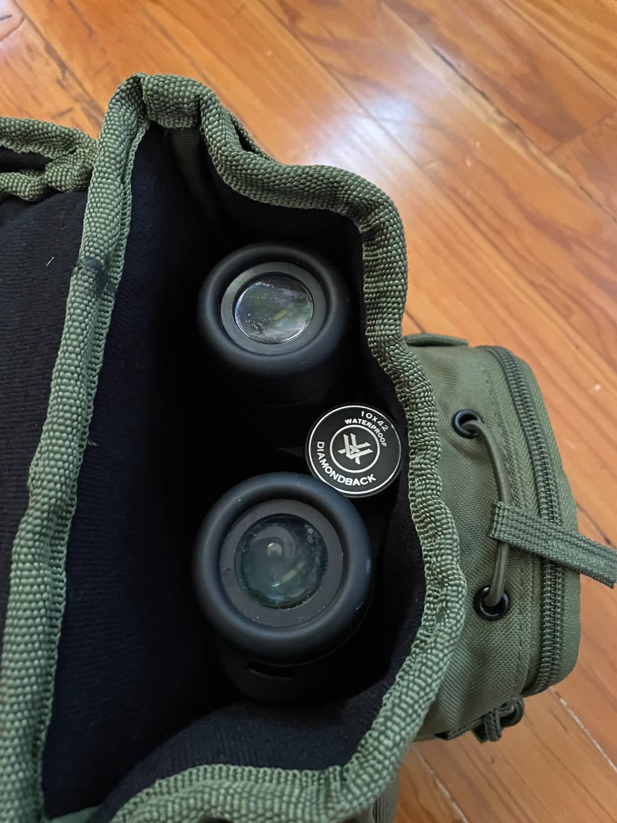 Binocular Harness Chest Pack - Lightweight Bino Harness with Rangefinder Pouch, Silent Hunting Chest Rig and Binocular Case w/ MOLLE system, Veteran Owned Gear customer photo 2