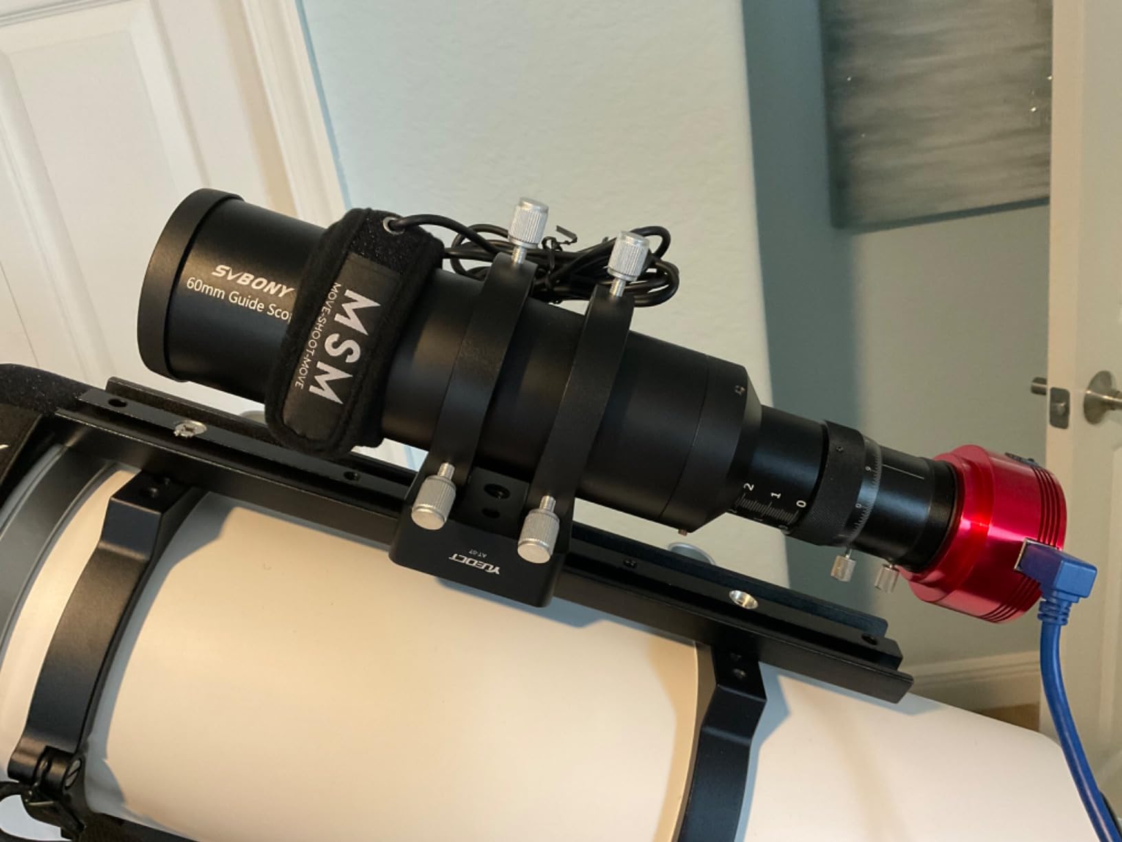 Lens Warmer with Cold Flexible Cable Down to -25C, 350mm Dew Heater Strip Prevents Lens from Dew, Fog and Condensation for Astrophotography, Lens Heater Compatible w/ Telescope and Camera in 4.26 inch customer photo 1