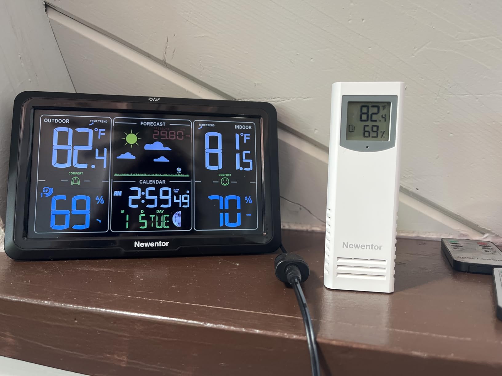 Newentor Weather Station Wireless Indoor Outdoor with 7.5