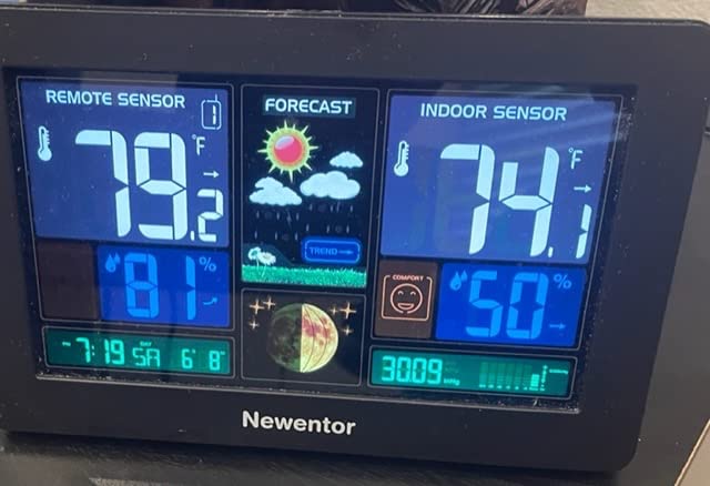 Newentor Weather Station Wireless Indoor Outdoor with 7.5