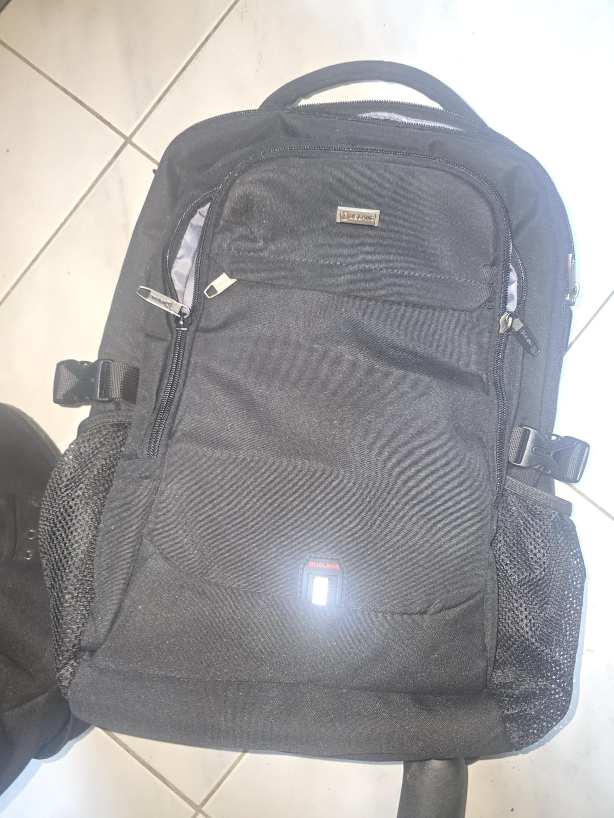 DUSLANG 17 Inch Laptop Backpack for Travel Water Resistant College Backpack for Men/Women Laptop Bag with USB Charging Port, Black customer photo 2
